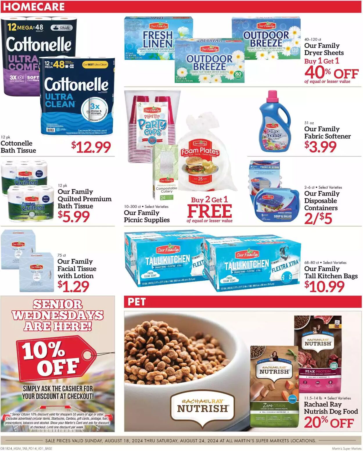 Weekly ad Martin's Supermarkets 08/18/2024 - 08/24/2024