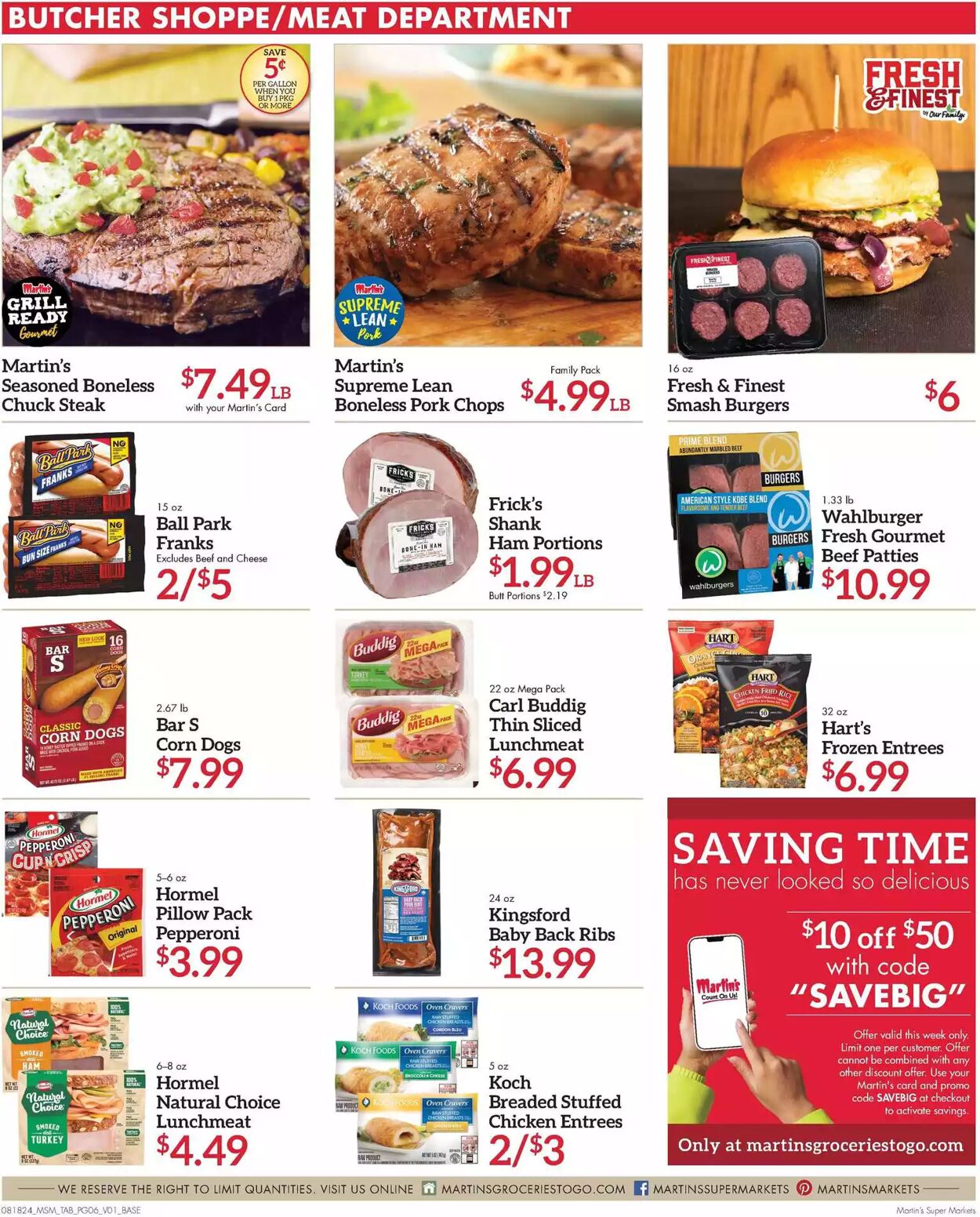 Weekly ad Martin's Supermarkets 08/18/2024 - 08/24/2024