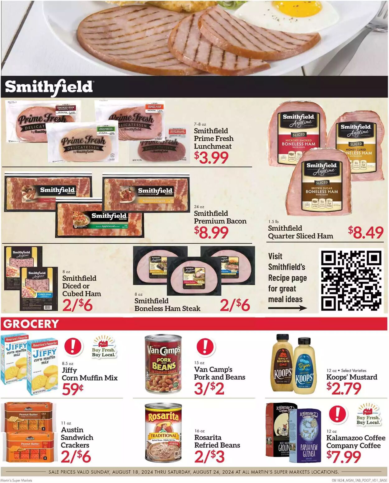 Weekly ad Martin's Supermarkets 08/18/2024 - 08/24/2024