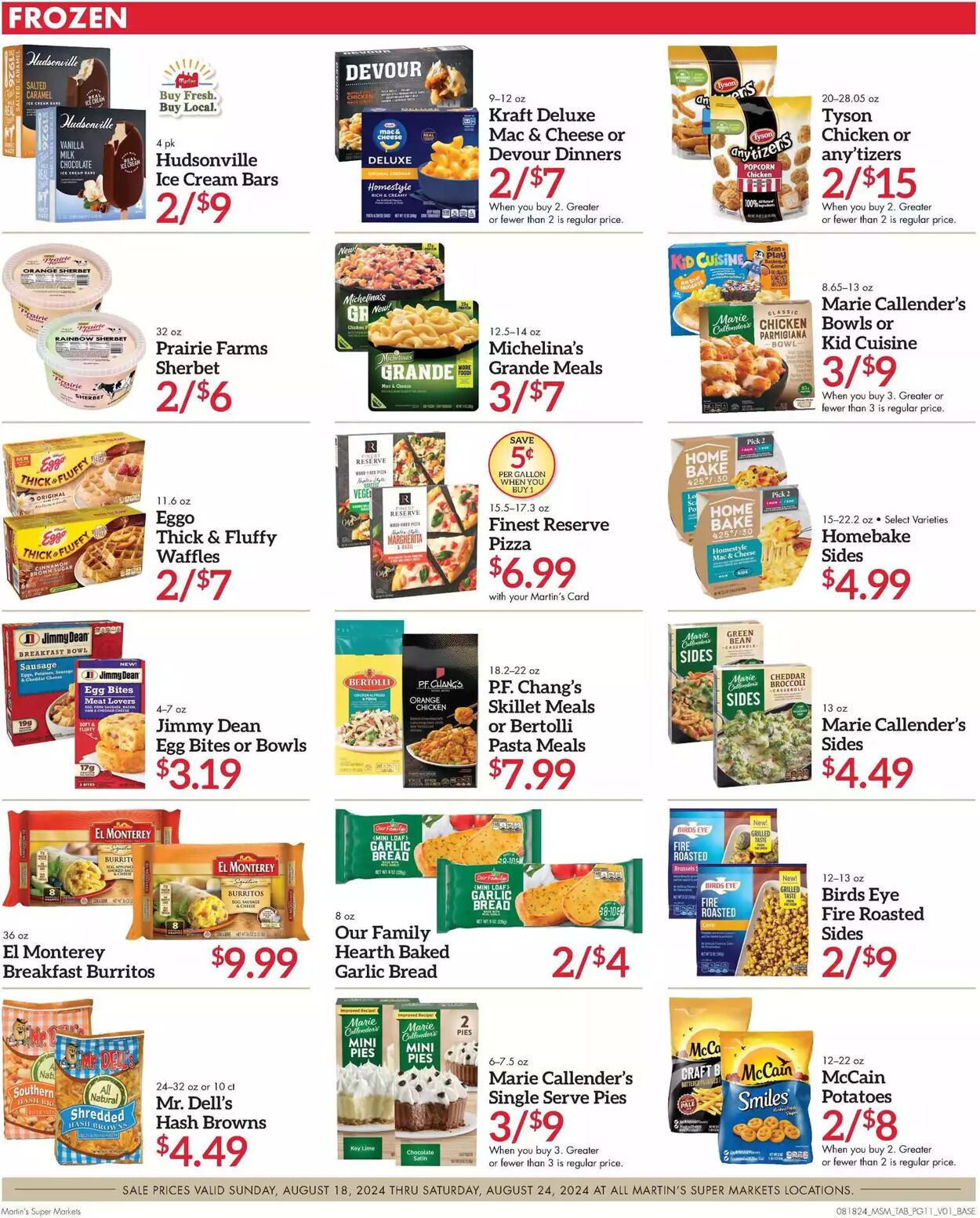 Weekly ad Martin's Supermarkets 08/18/2024 - 08/24/2024