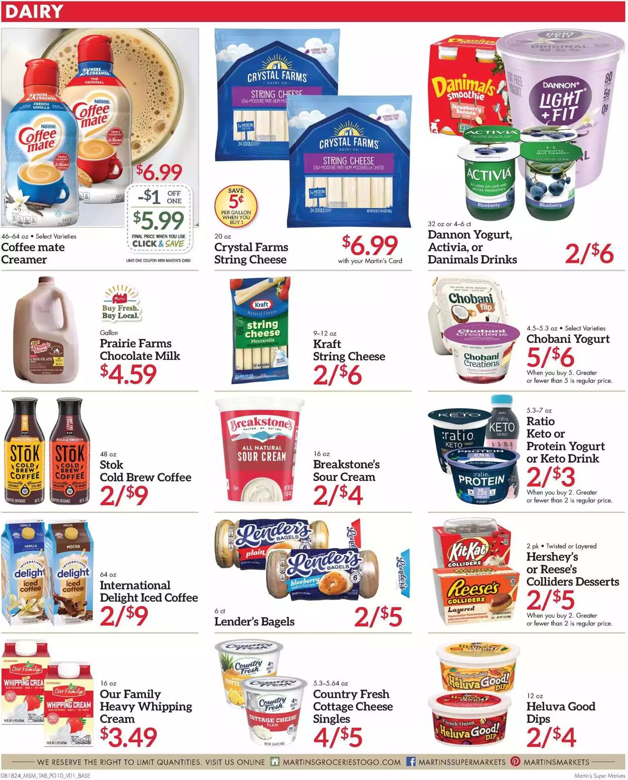 Weekly ad Martin's Supermarkets 08/18/2024 - 08/24/2024