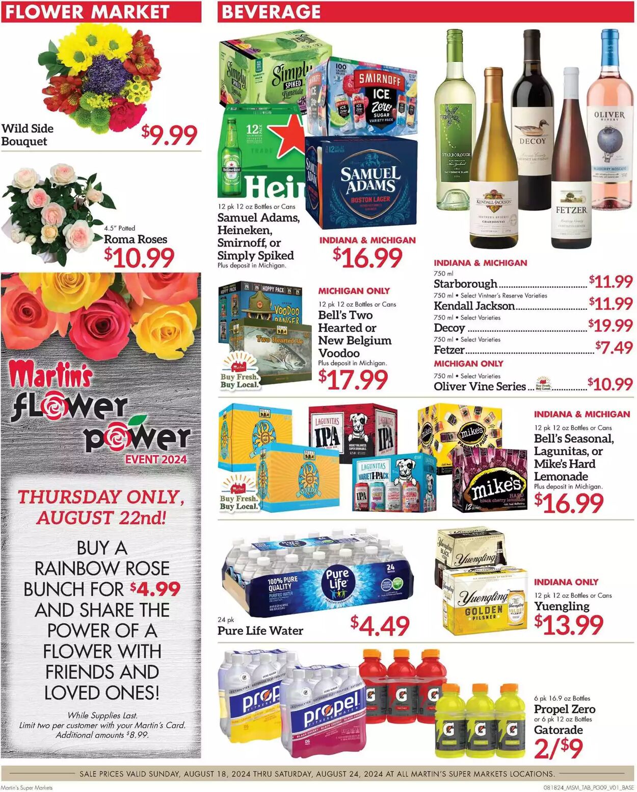 Weekly ad Martin's Supermarkets 08/18/2024 - 08/24/2024