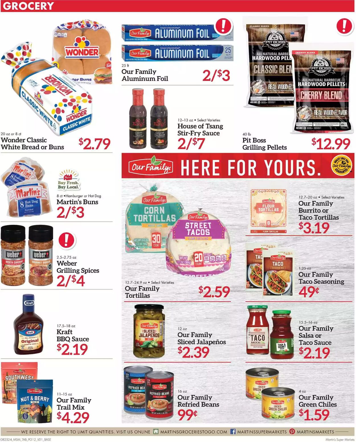 Weekly ad Martin's Supermarkets 08/25/2024 - 09/02/2024