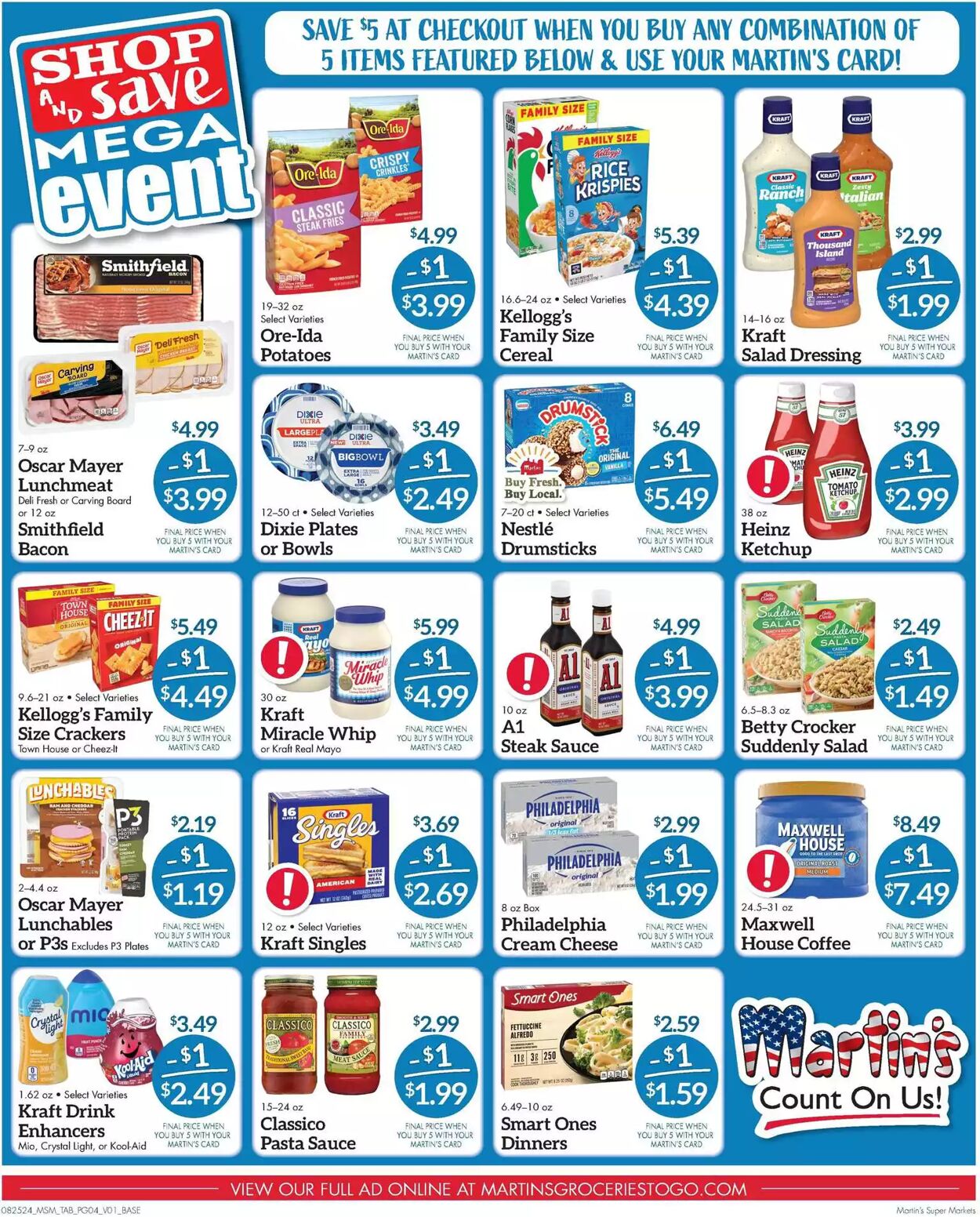 Weekly ad Martin's Supermarkets 08/25/2024 - 09/02/2024