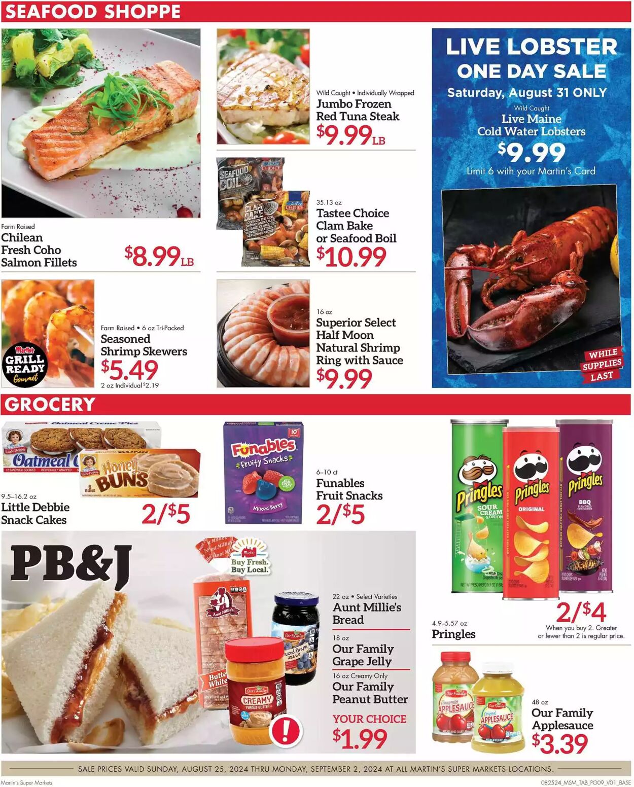 Weekly ad Martin's Supermarkets 08/25/2024 - 09/02/2024