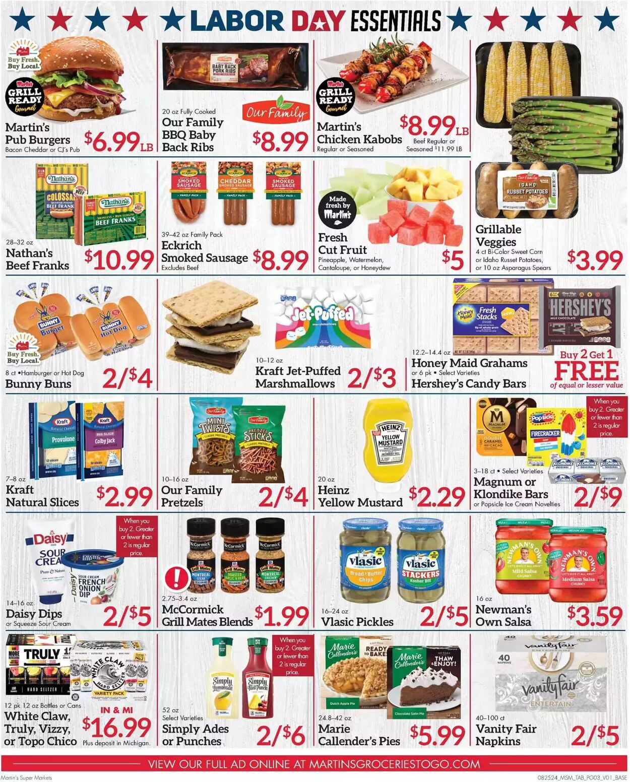 Weekly ad Martin's Supermarkets 08/25/2024 - 09/02/2024