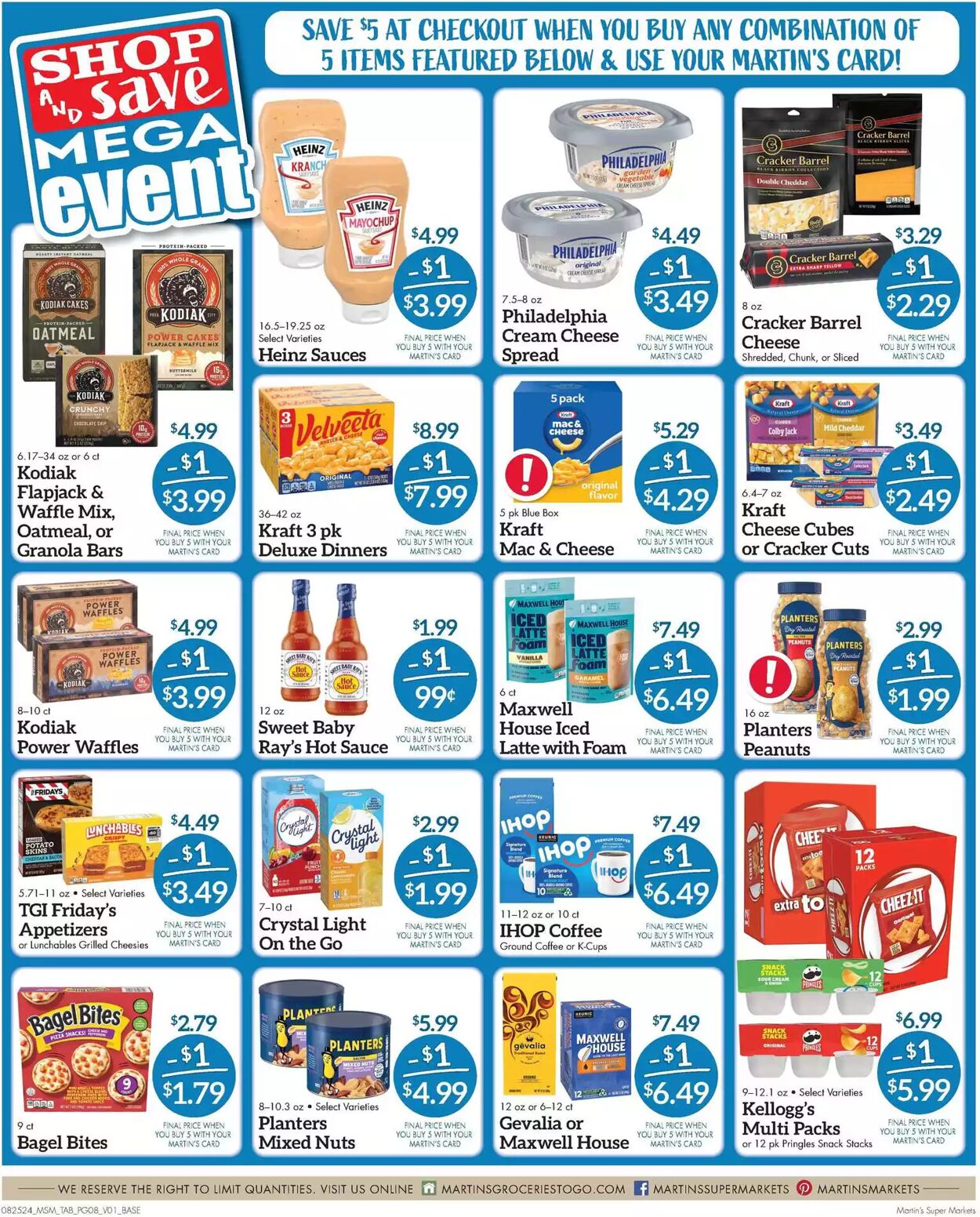 Weekly ad Martin's Supermarkets 08/25/2024 - 09/02/2024