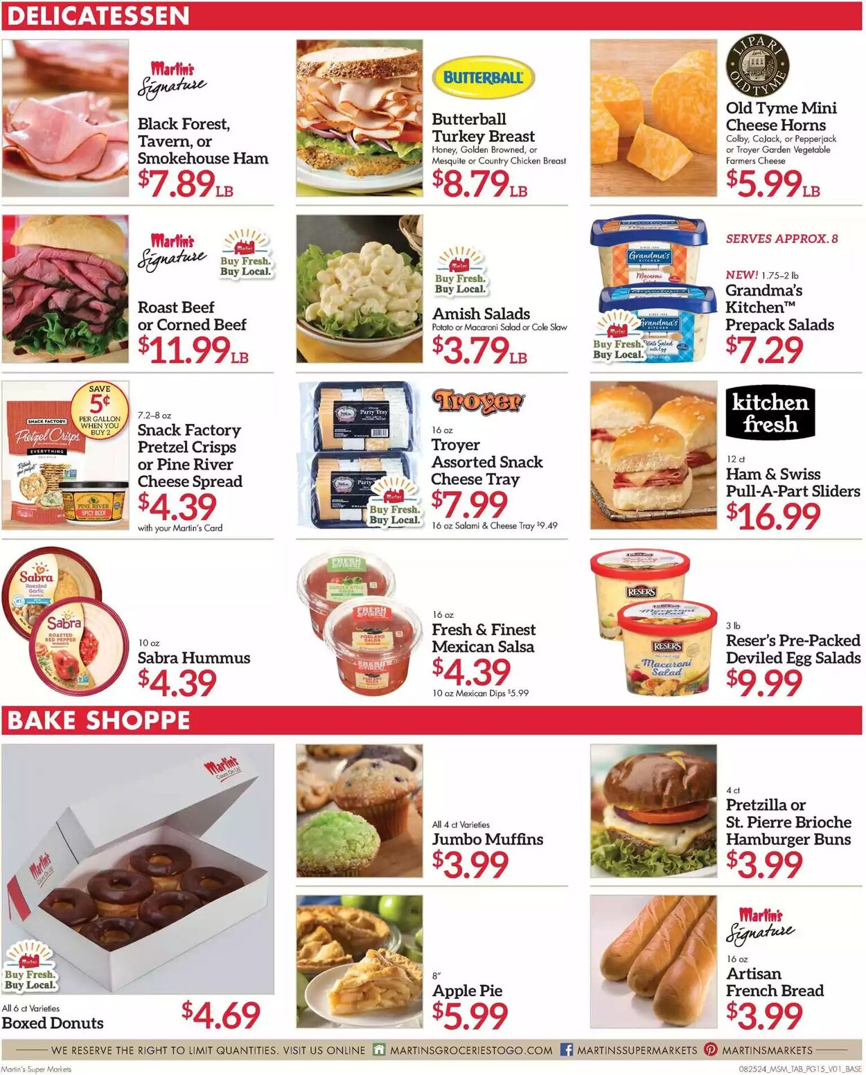 Weekly ad Martin's Supermarkets 08/25/2024 - 09/02/2024