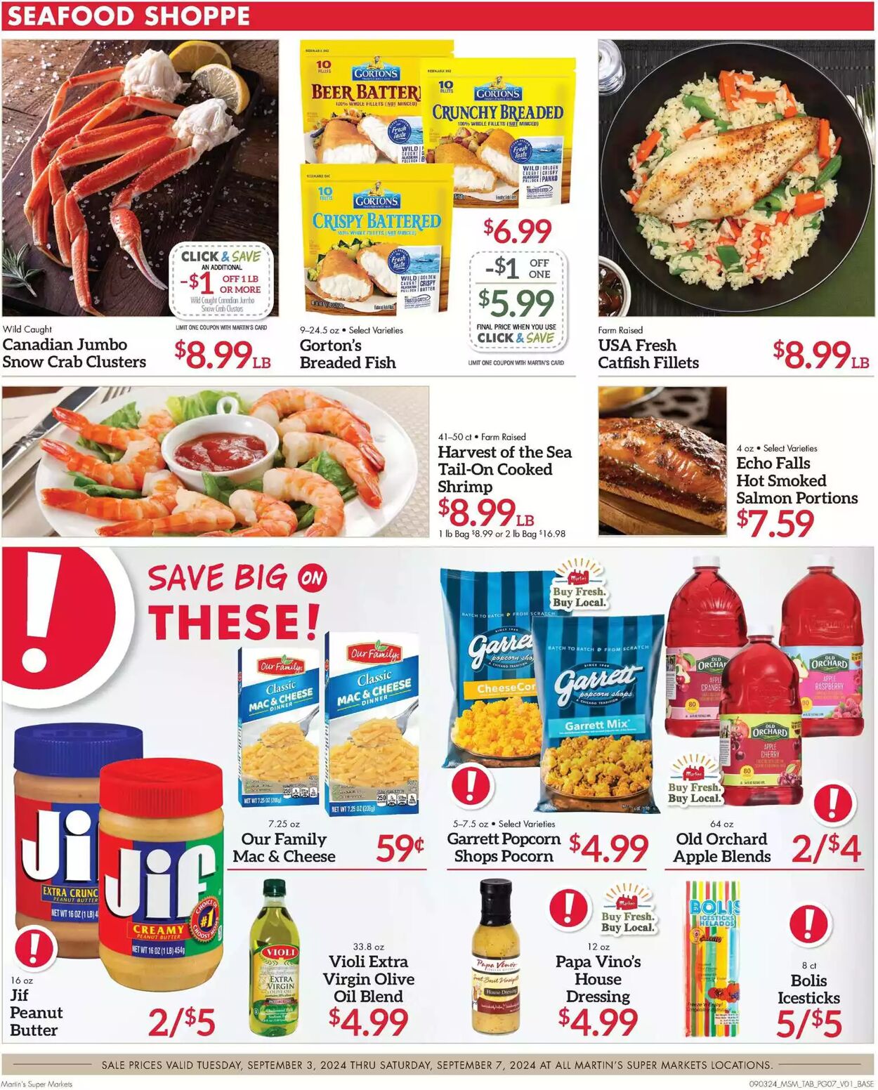 Weekly ad Martin's Supermarkets 09/03/2024 - 09/07/2024