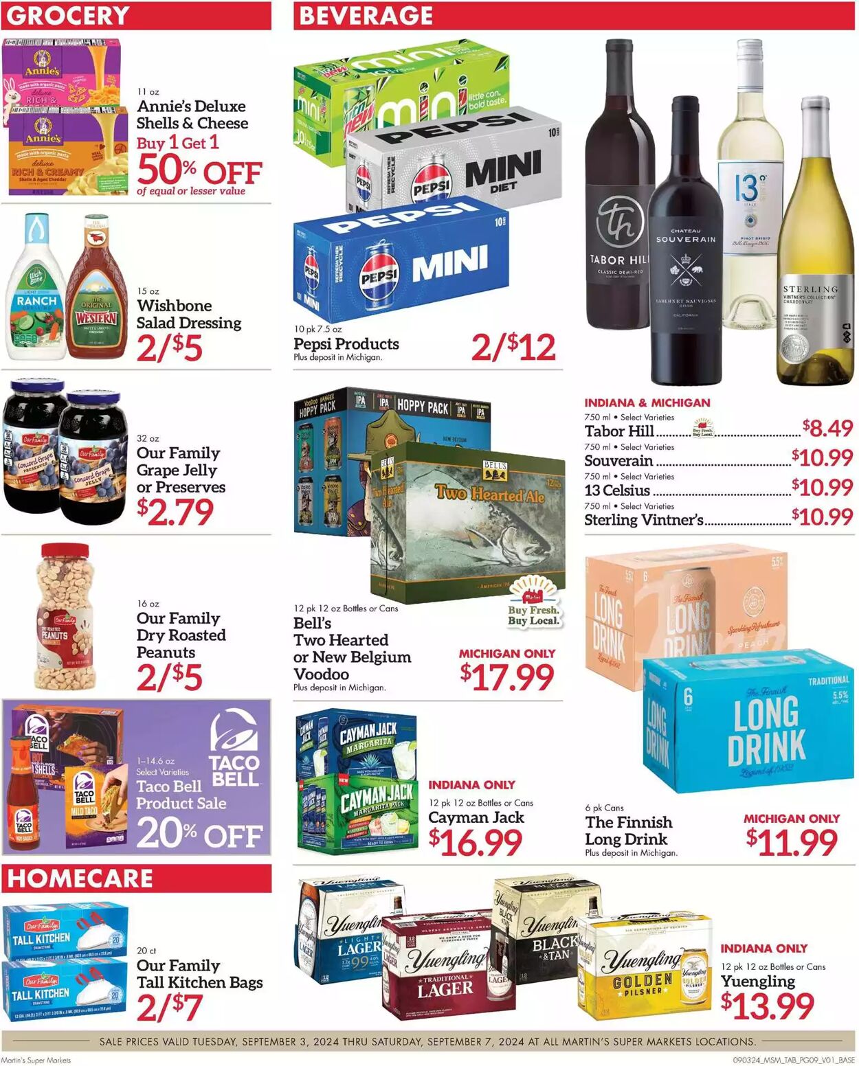 Weekly ad Martin's Supermarkets 09/03/2024 - 09/07/2024