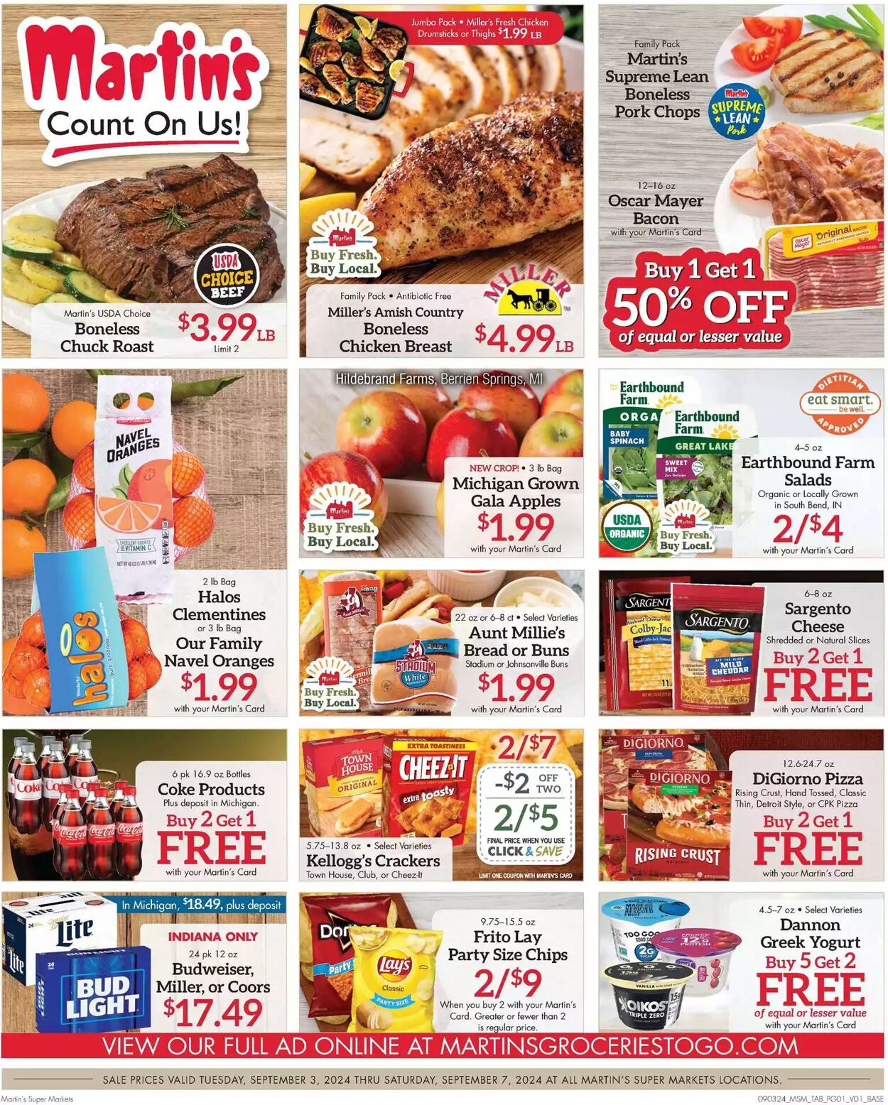 Weekly ad Martin's Supermarkets 09/03/2024 - 09/07/2024