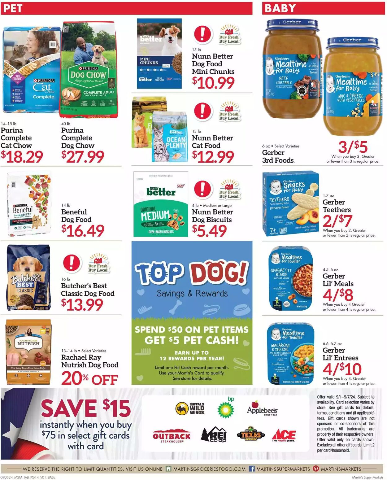 Weekly ad Martin's Supermarkets 09/03/2024 - 09/07/2024