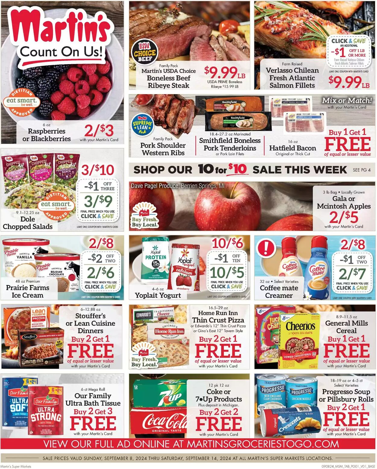 Weekly ad Martin's Supermarkets 09/08/2024 - 09/14/2024