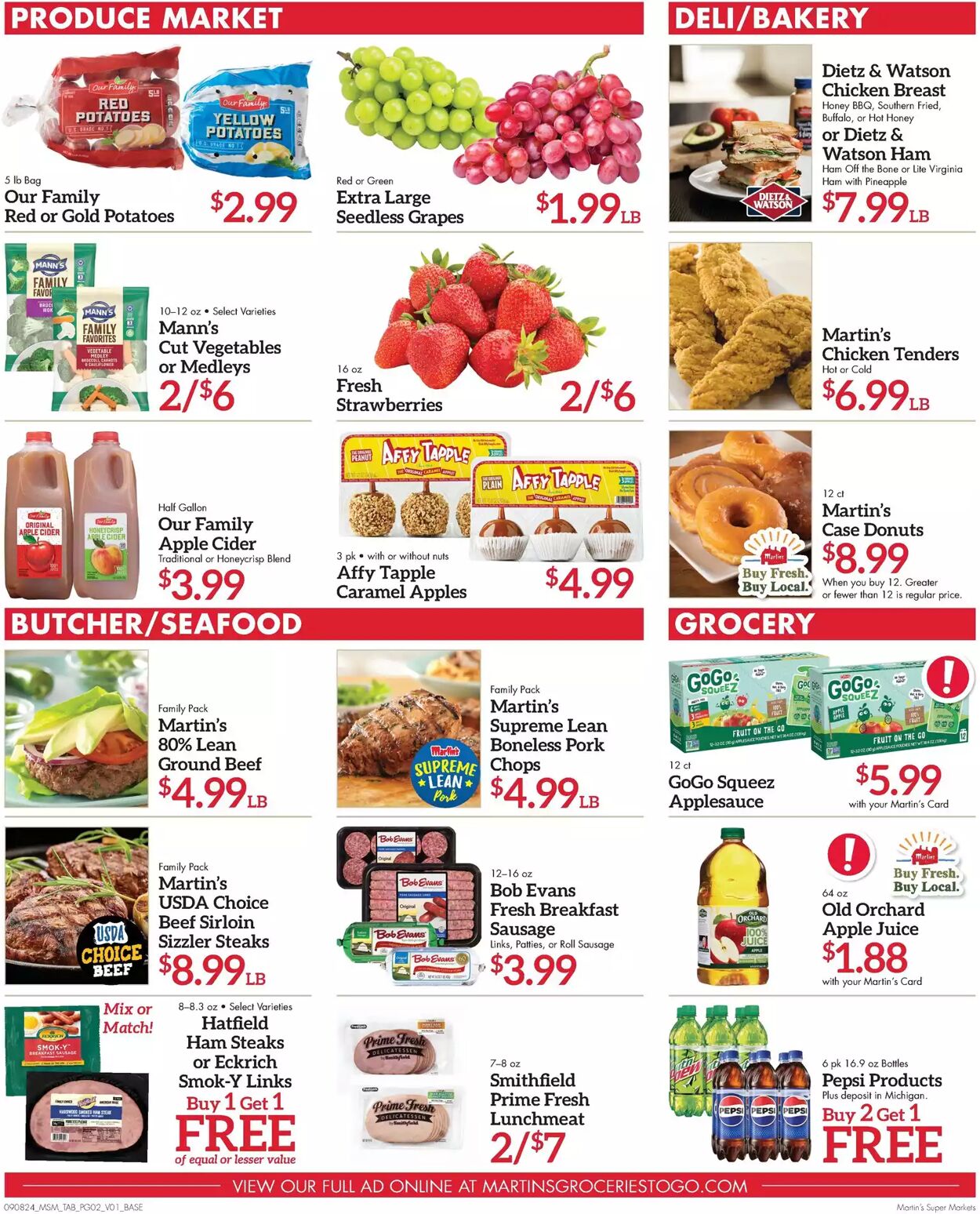 Weekly ad Martin's Supermarkets 09/08/2024 - 09/14/2024