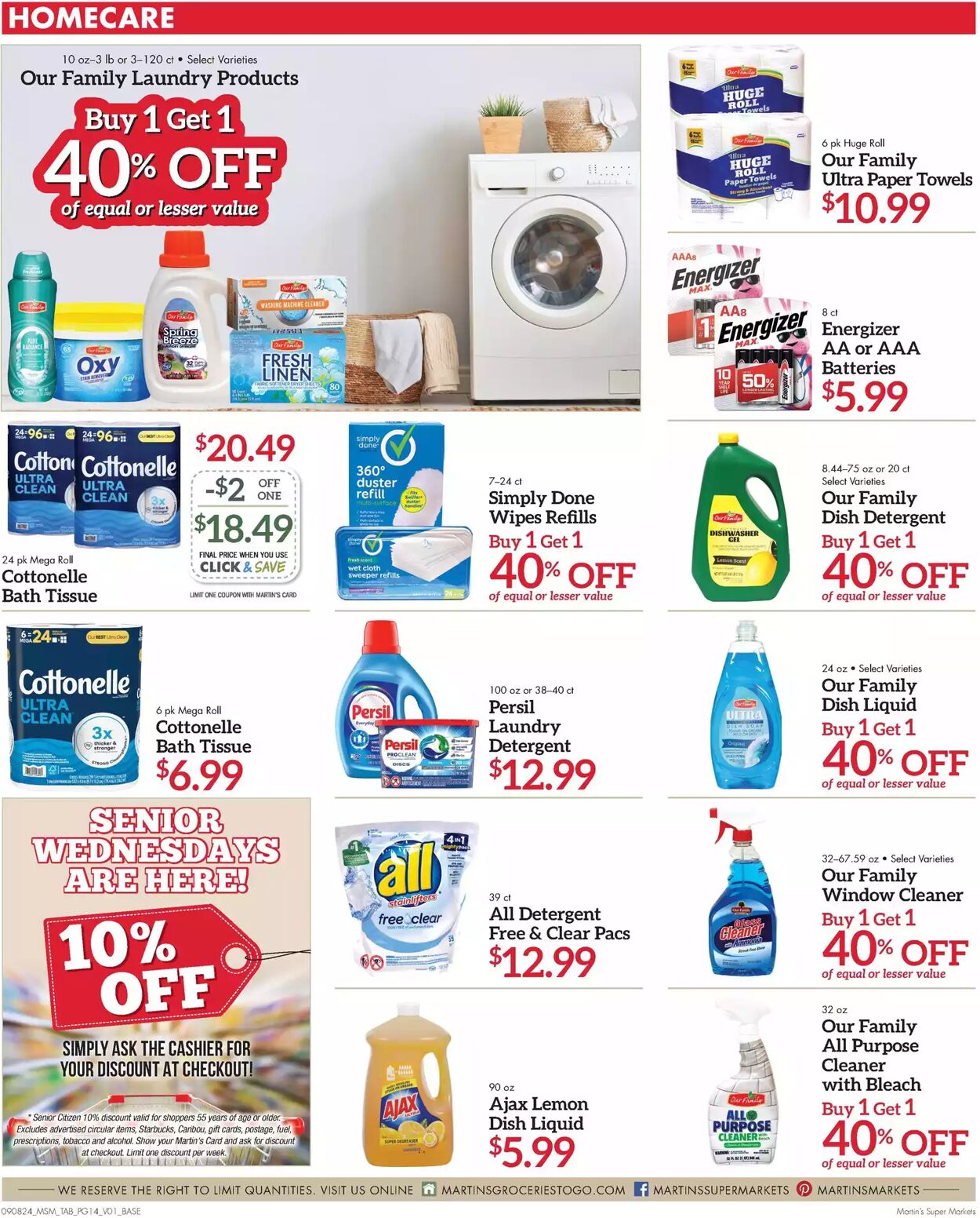 Weekly ad Martin's Supermarkets 09/08/2024 - 09/14/2024