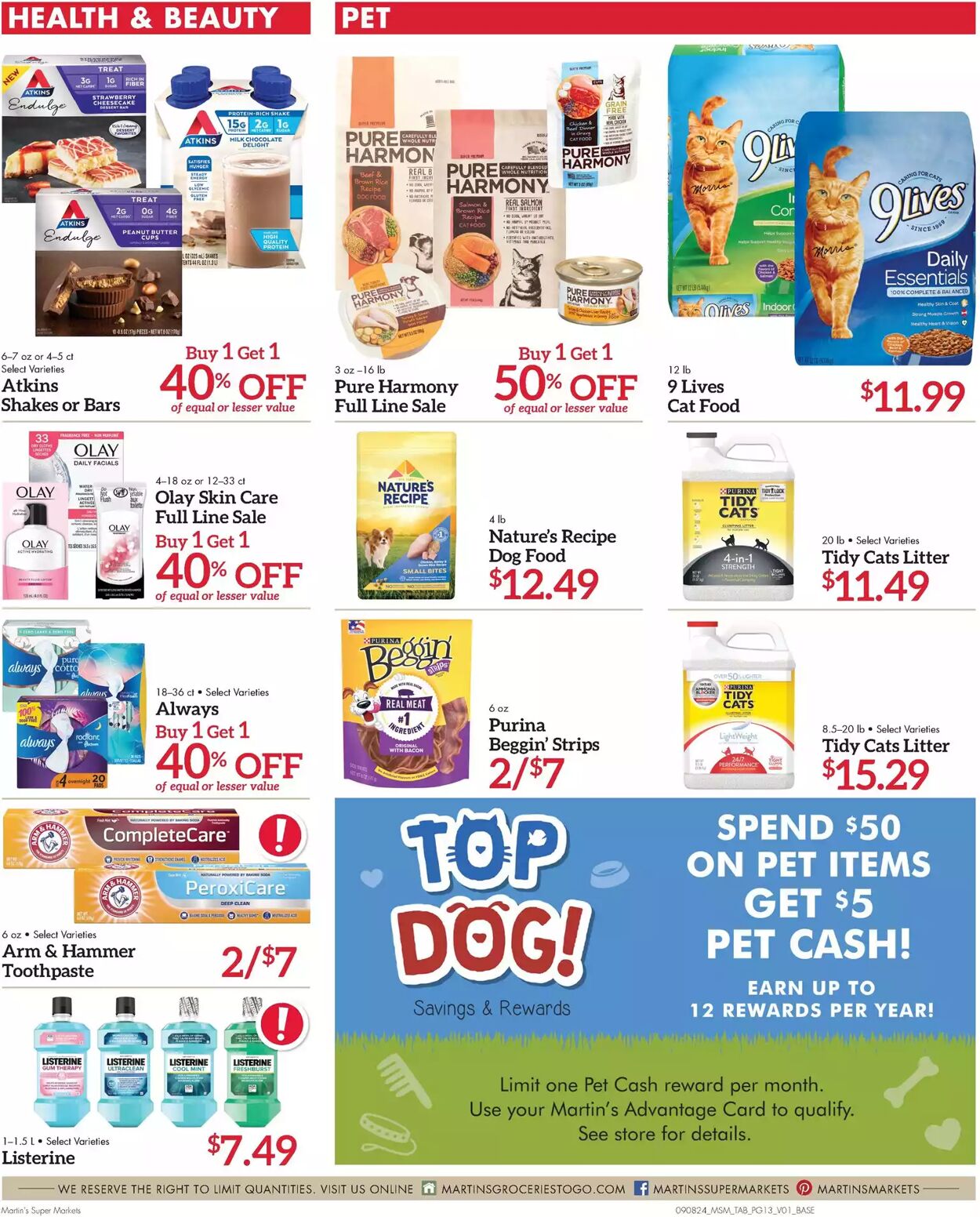 Weekly ad Martin's Supermarkets 09/08/2024 - 09/14/2024