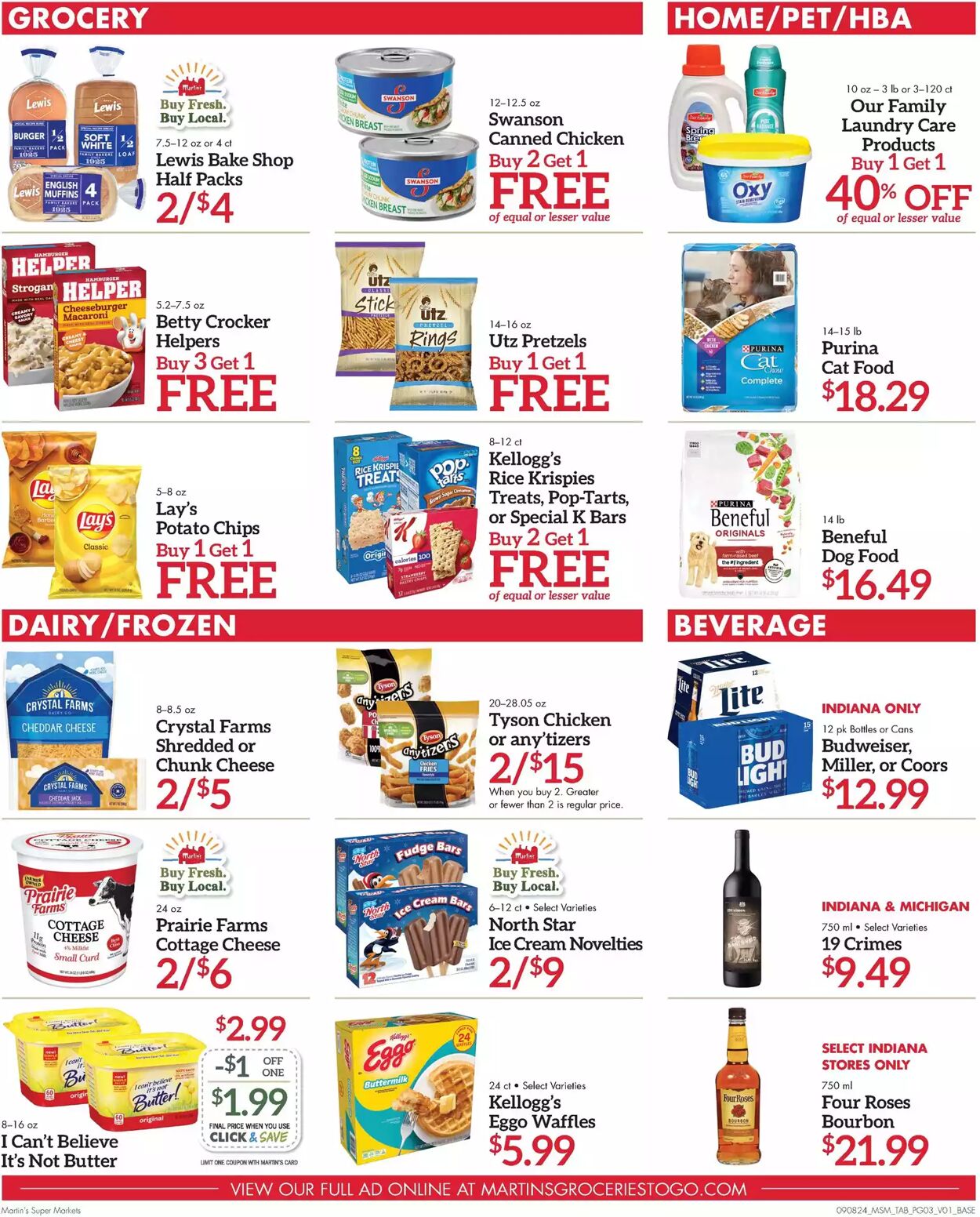 Weekly ad Martin's Supermarkets 09/08/2024 - 09/14/2024