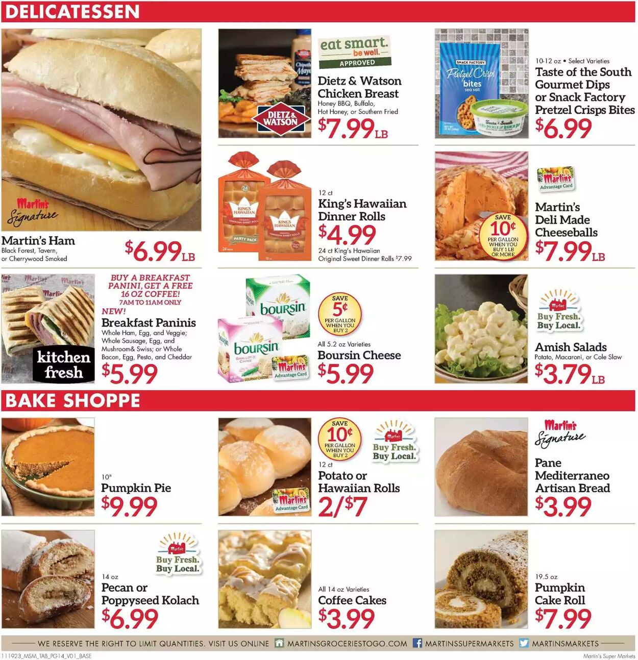 Weekly ad Martin's Supermarkets 11/19/2023 - 11/25/2023