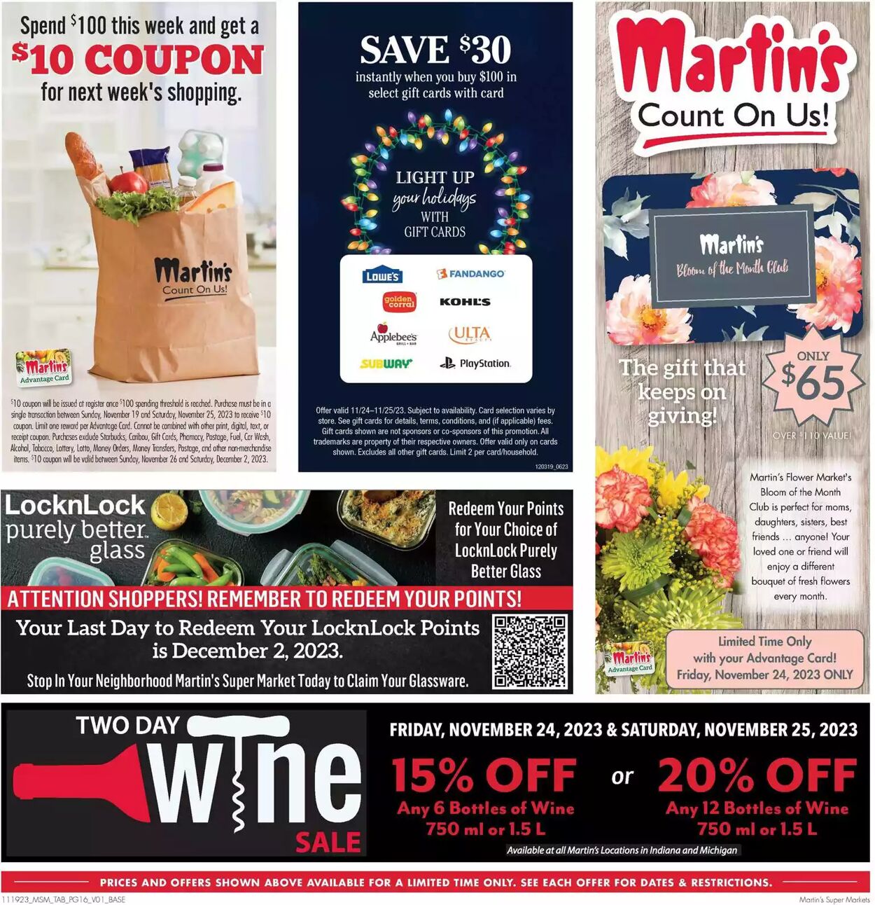 Weekly ad Martin's Supermarkets 11/19/2023 - 11/25/2023