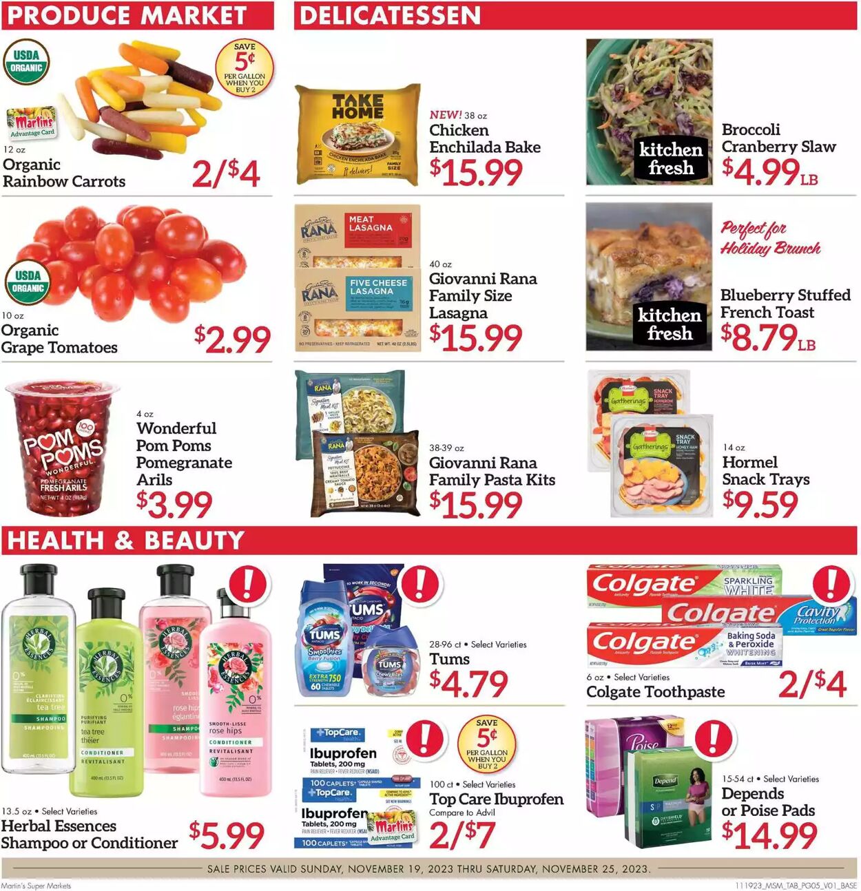 Weekly ad Martin's Supermarkets 11/19/2023 - 11/25/2023