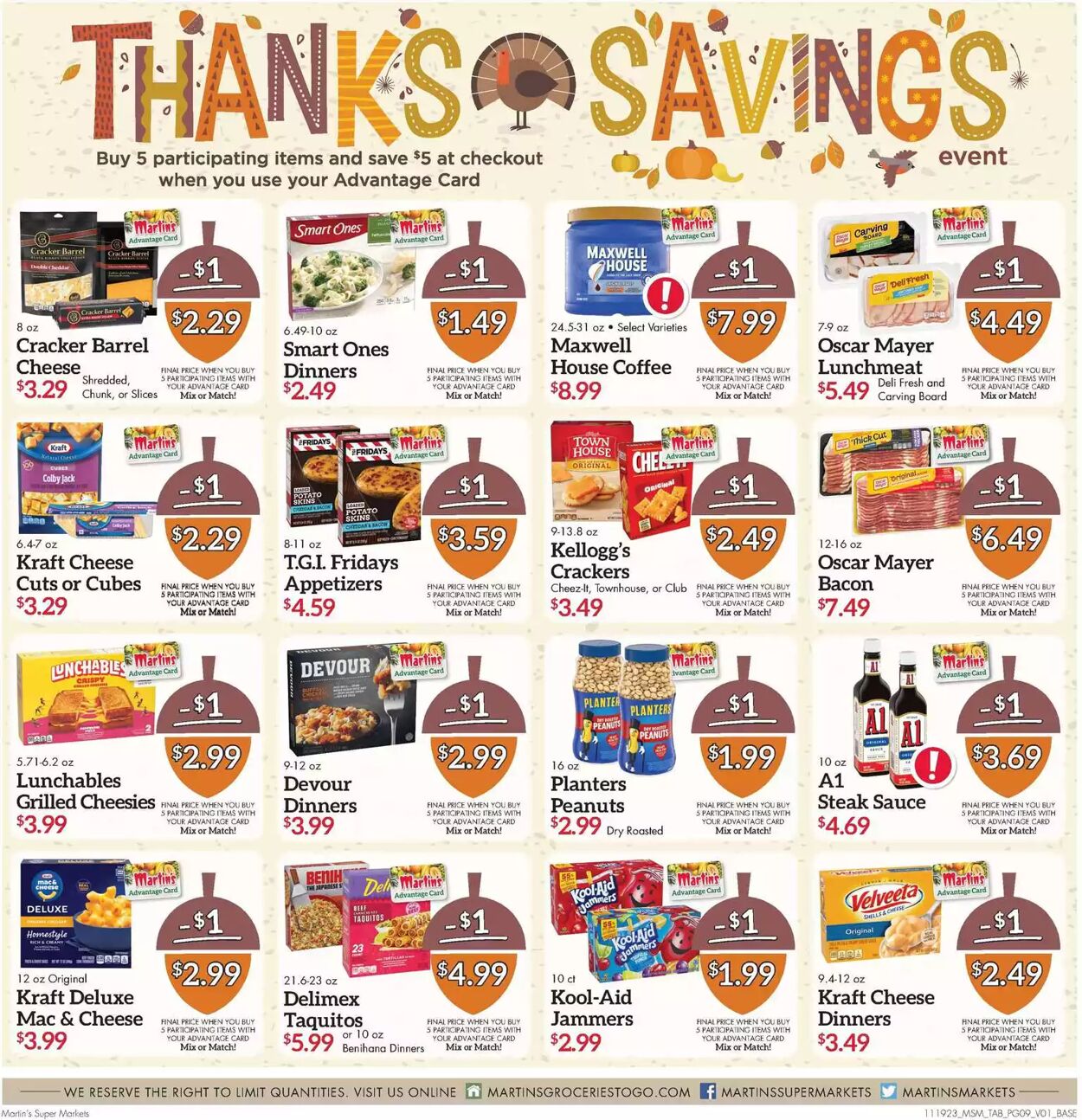 Weekly ad Martin's Supermarkets 11/19/2023 - 11/25/2023