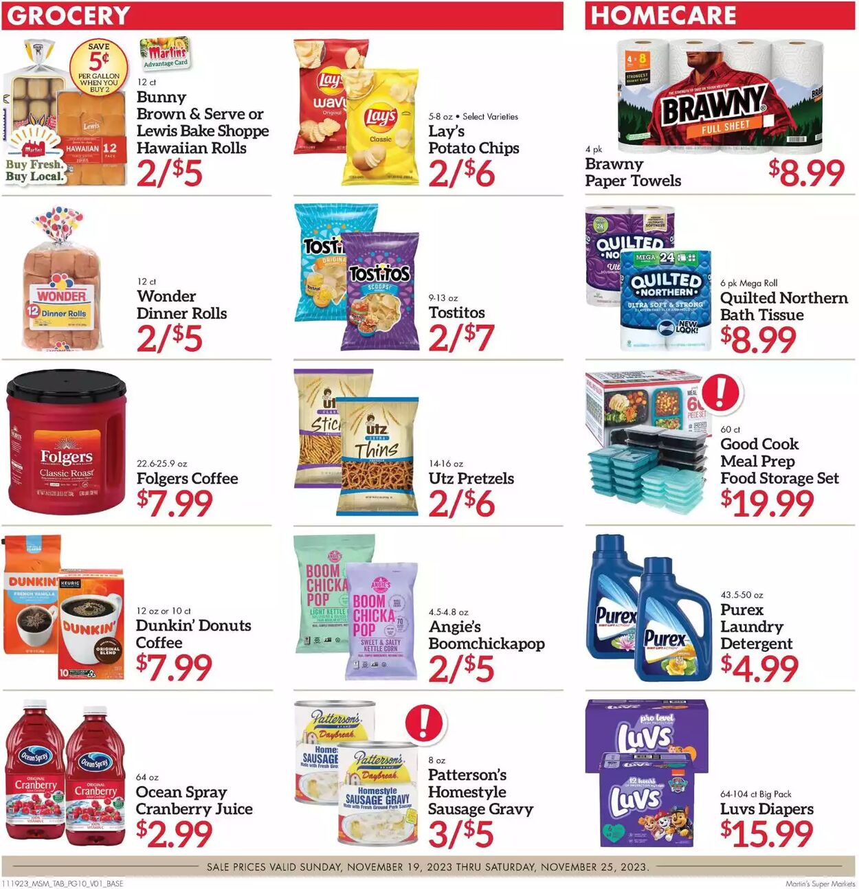 Weekly ad Martin's Supermarkets 11/19/2023 - 11/25/2023