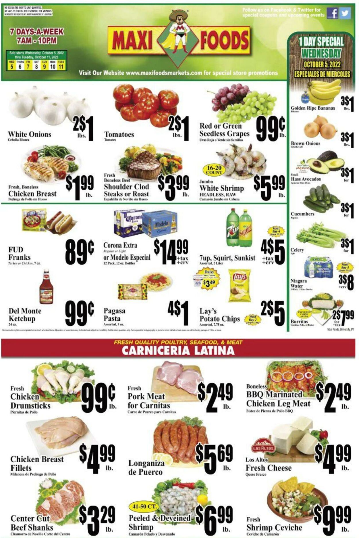 Weekly ad Maxi Foods 10/05/2022 - 10/11/2022