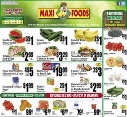 Weekly ad Maxi Foods 07/20/2022-07/26/2022
