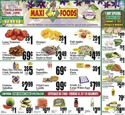 Weekly ad Maxi Foods 02/22/2023 - 02/28/2023