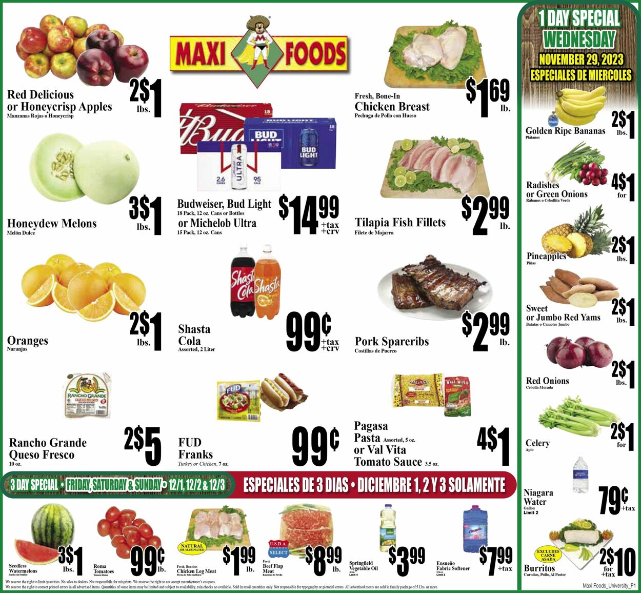 Maxi Foods Promotional weekly ads