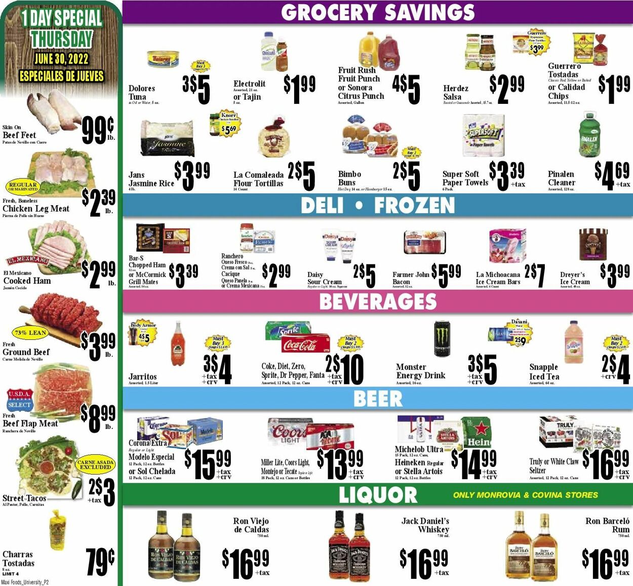 Weekly ad Maxi Foods 06/29/2022 - 07/05/2022
