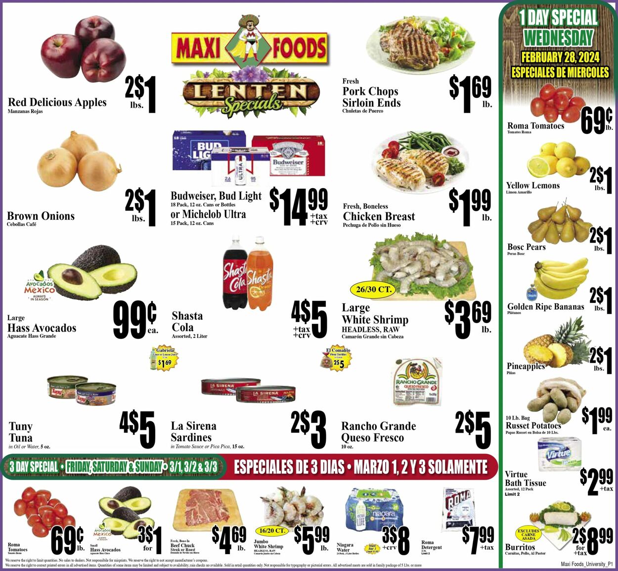 Weekly ad Maxi Foods 02/28/2024 - 03/05/2024