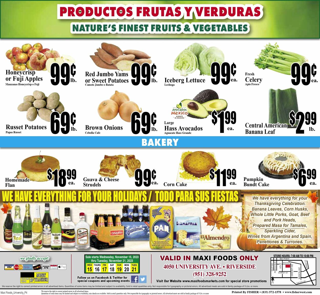 Weekly ad Maxi Foods 11/15/2023 - 11/21/2023