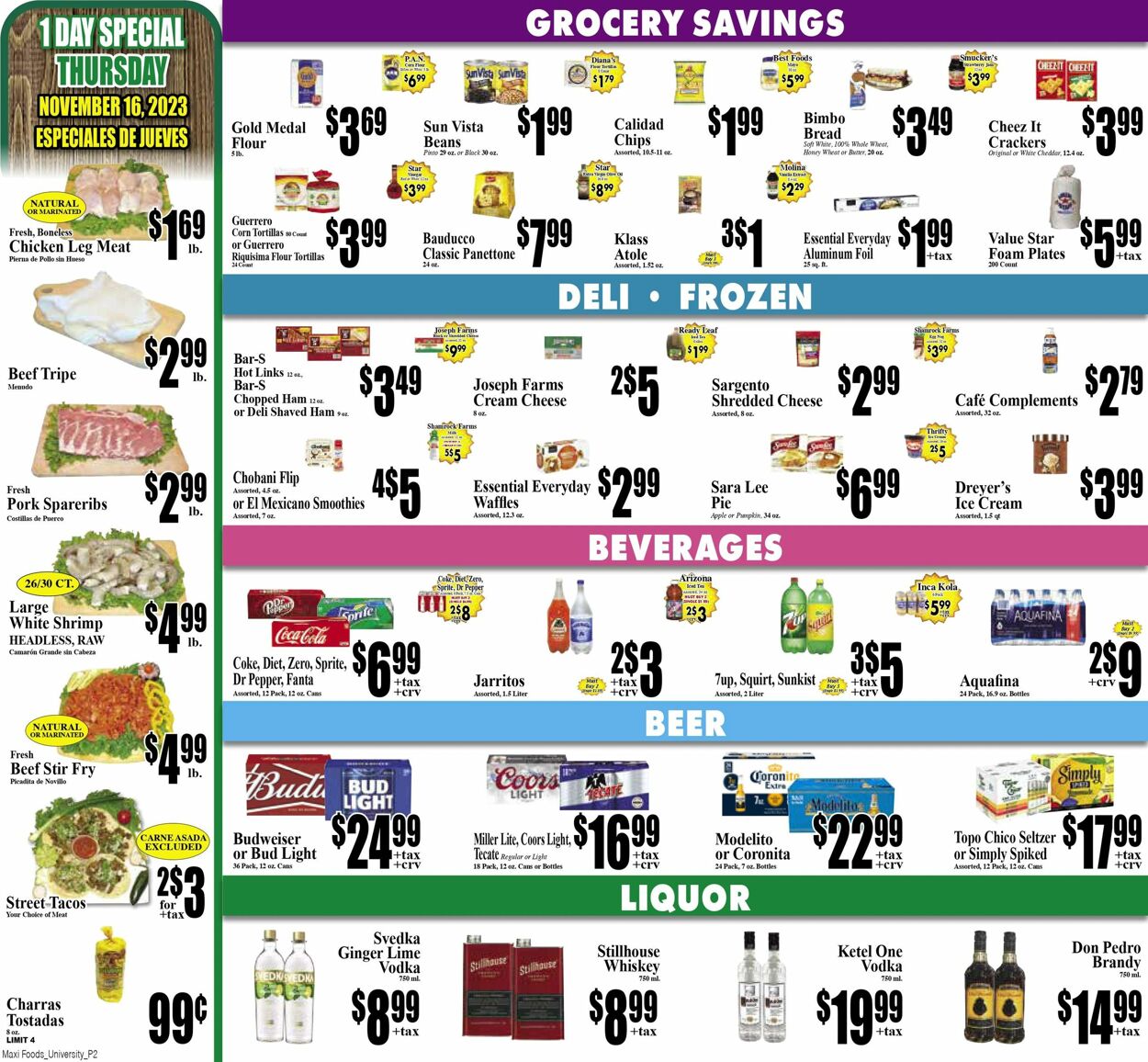 Weekly ad Maxi Foods 11/15/2023 - 11/21/2023