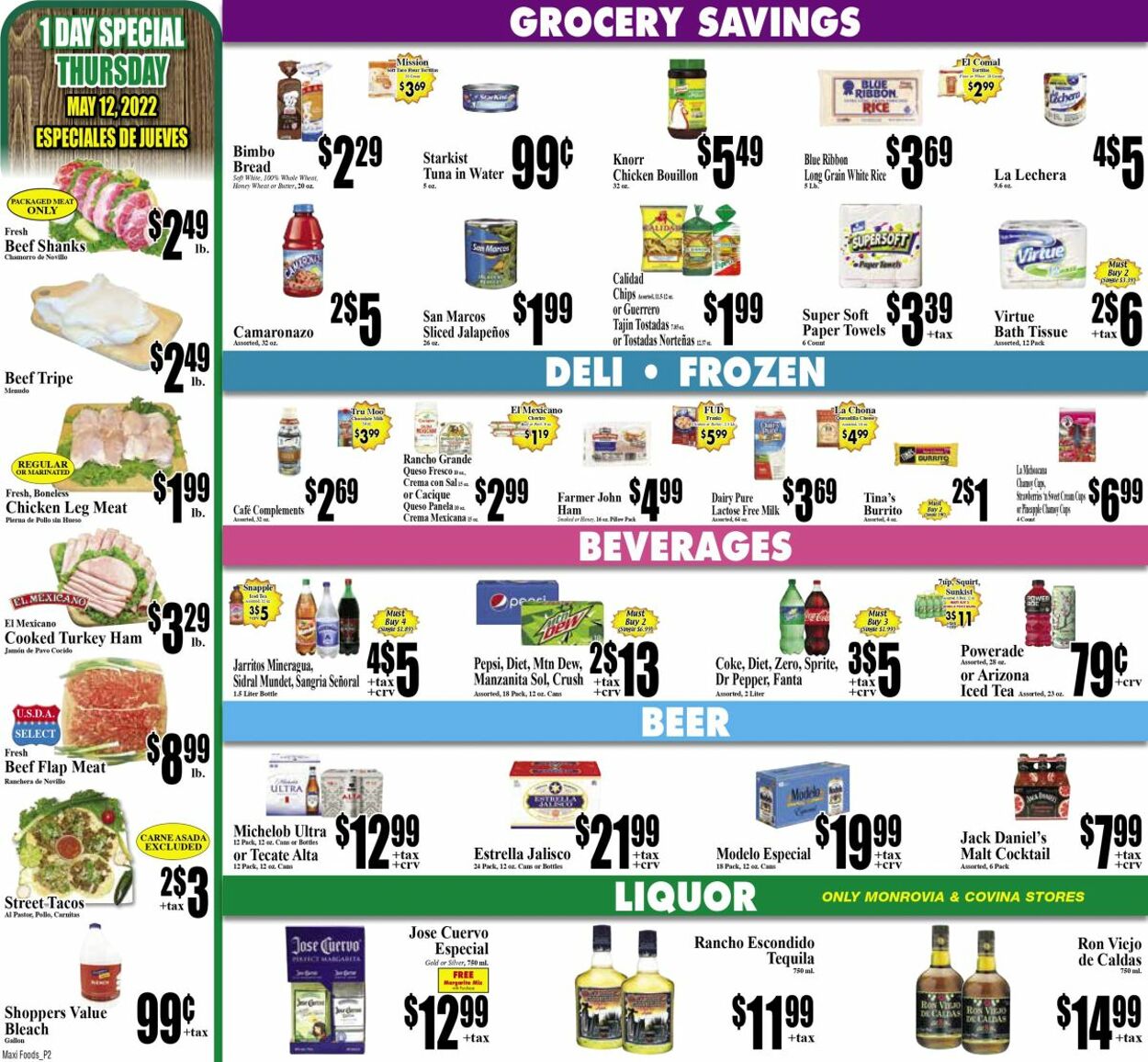 Weekly ad Maxi Foods 05/11/2022 - 05/17/2022