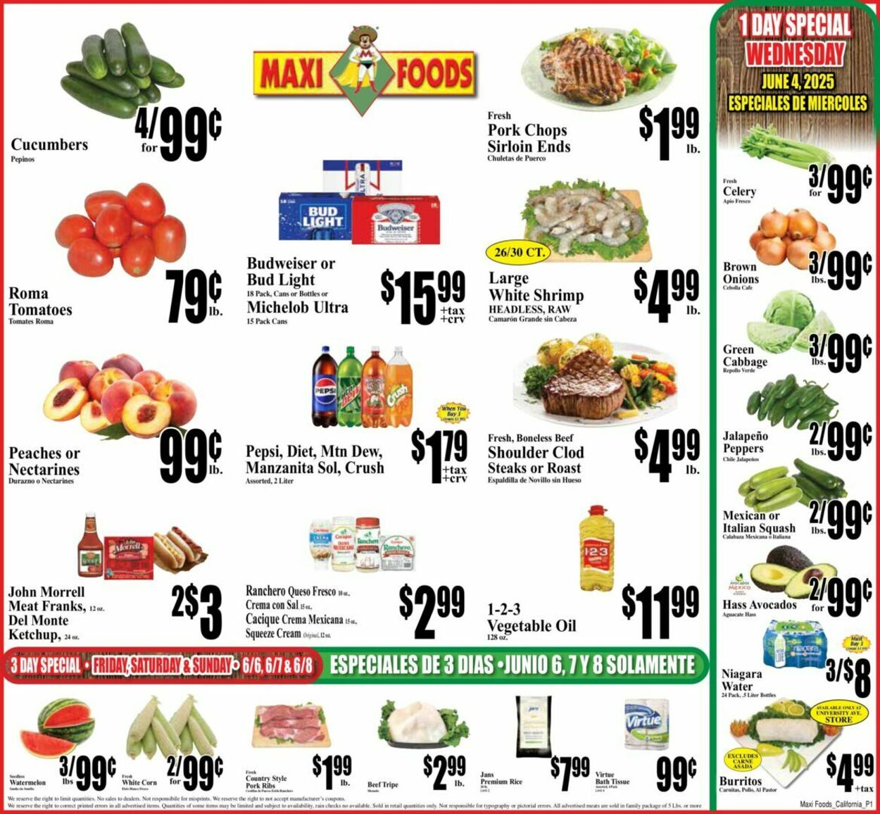 Weekly ad Maxi Foods 06/04/2025 - 06/10/2025