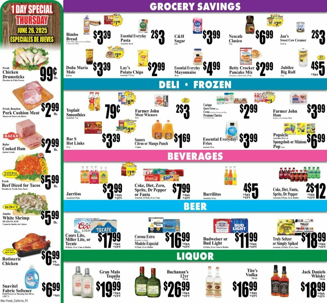 Weekly ad Maxi Foods 06/25/2025 - 07/01/2025