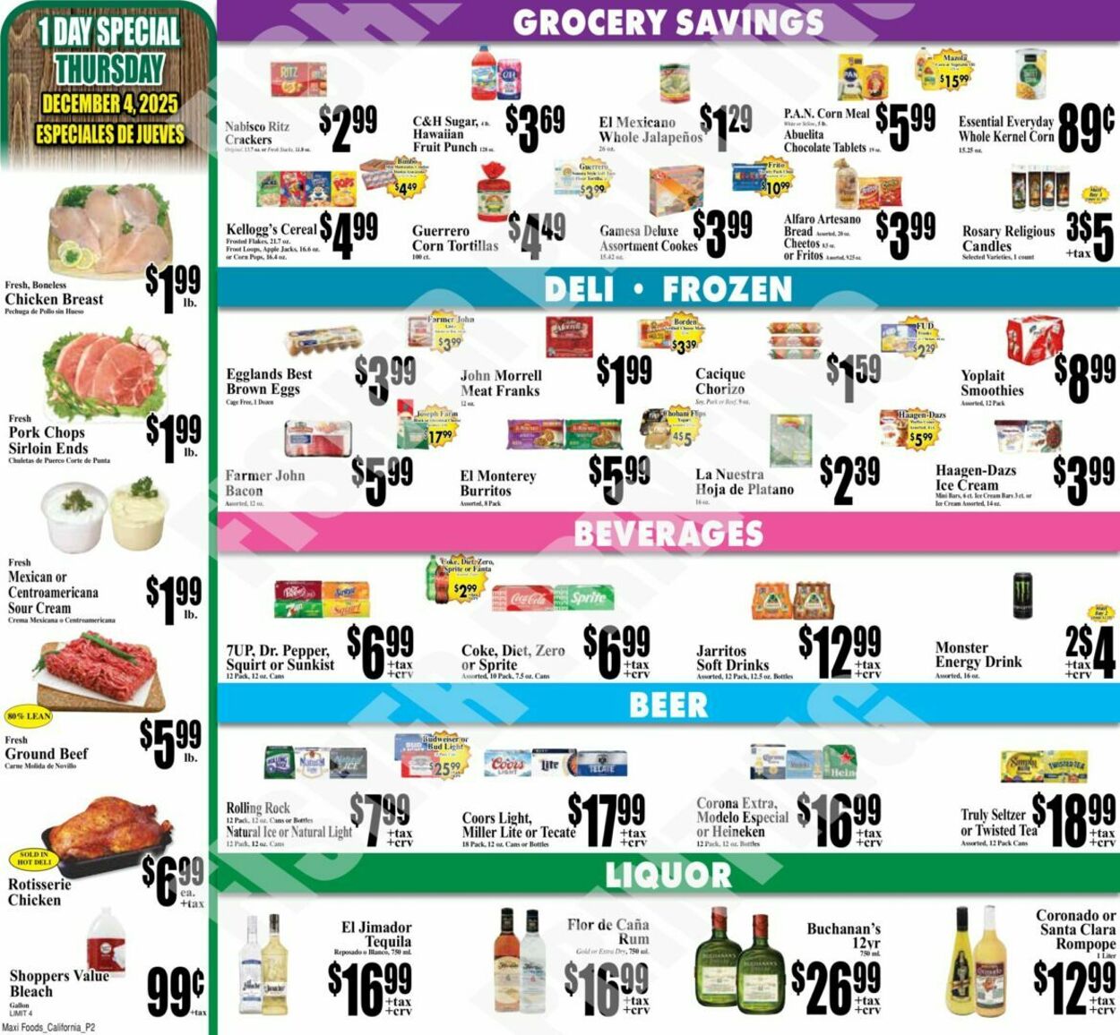 Weekly ad Maxi Foods 12/03/2025 - 12/09/2025