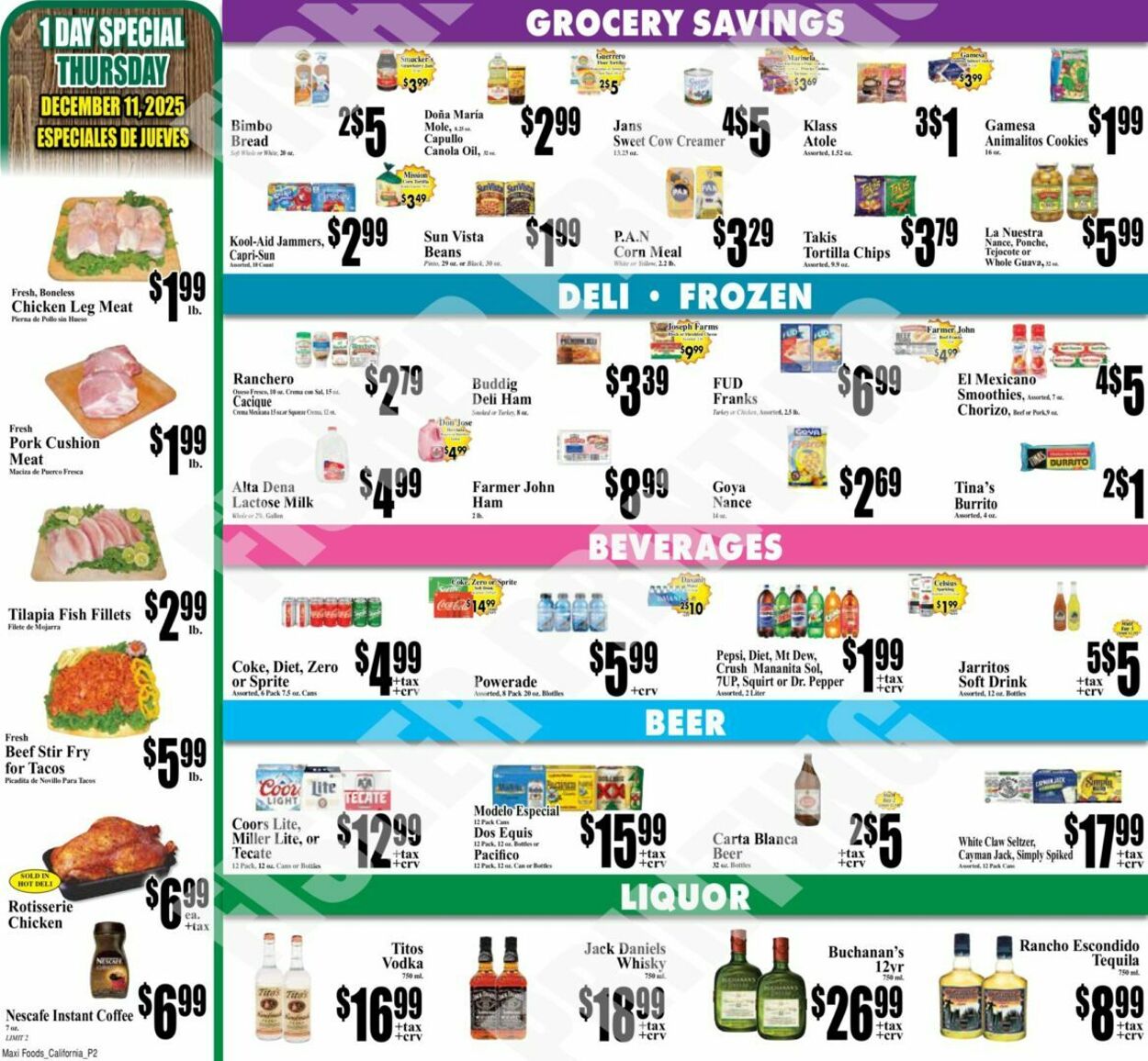 Weekly ad Maxi Foods 12/10/2025 - 12/16/2025