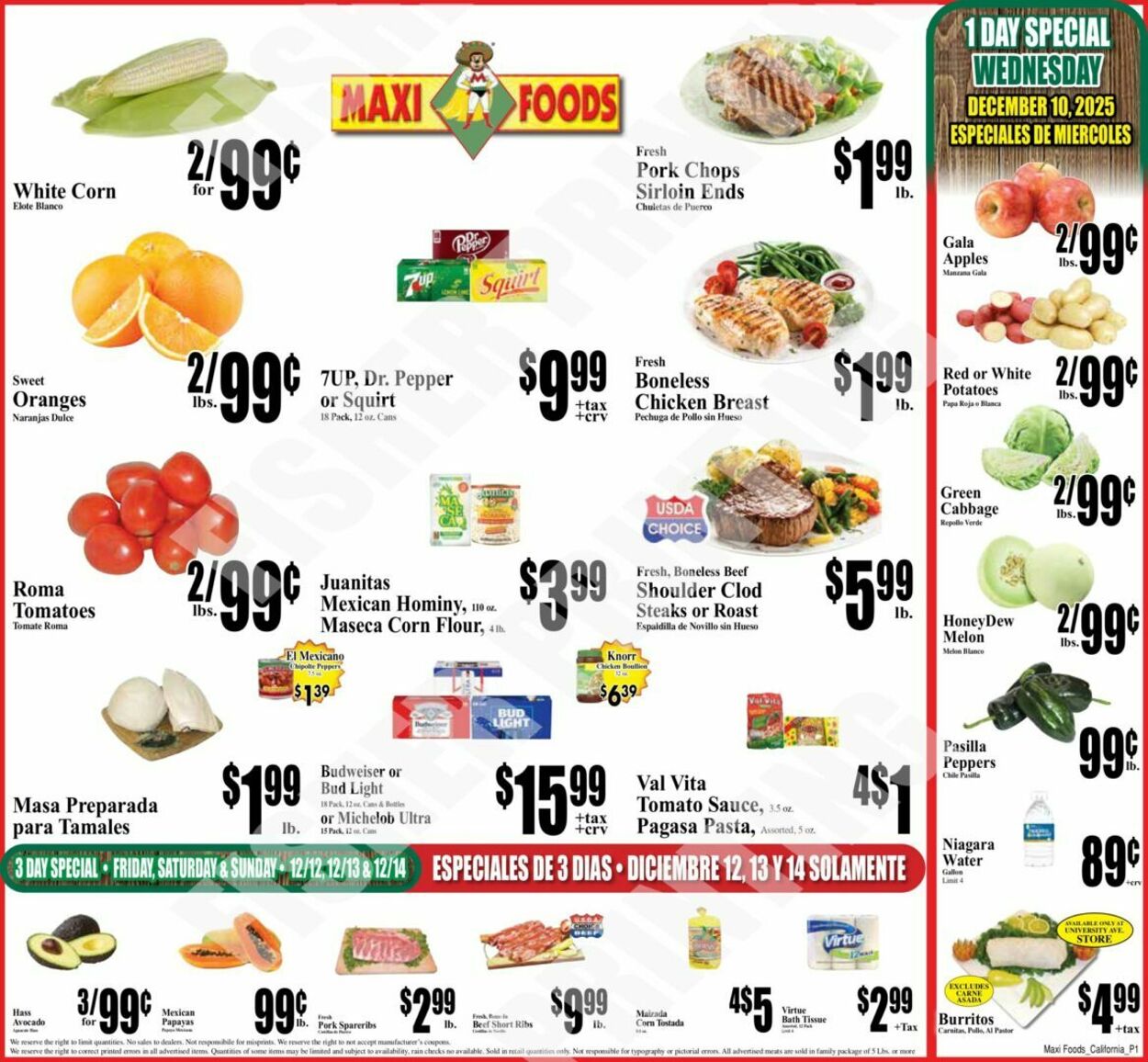 Weekly ad Maxi Foods 12/10/2025 - 12/16/2025