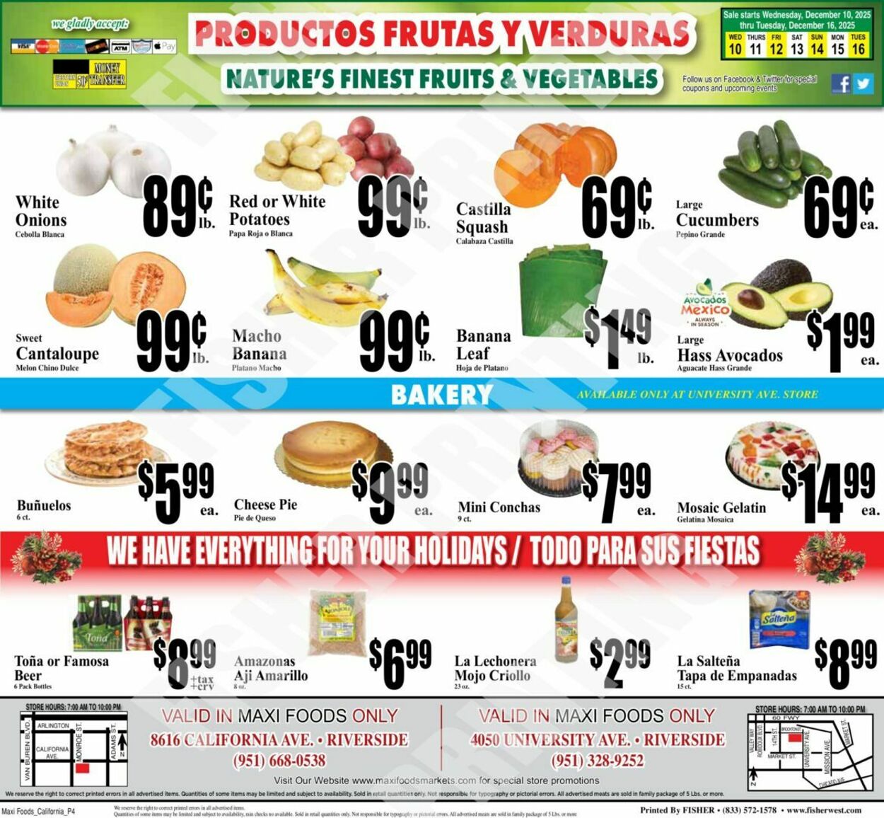 Weekly ad Maxi Foods 12/10/2025 - 12/16/2025