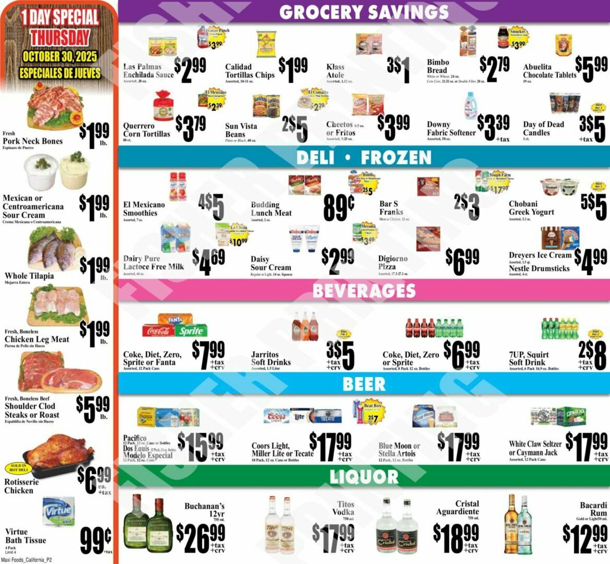Weekly ad Maxi Foods 10/29/2025 - 11/04/2025