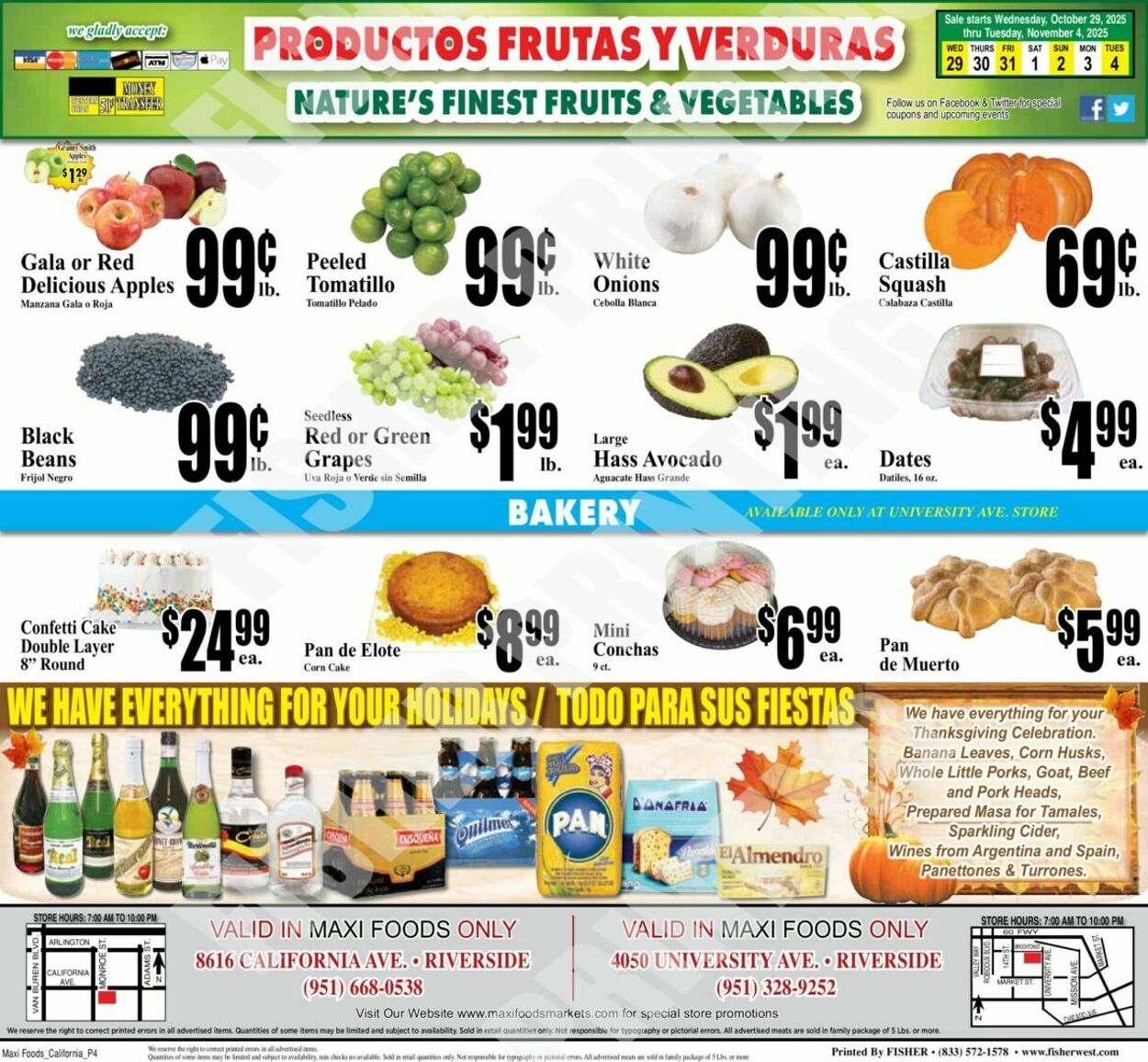 Weekly ad Maxi Foods 10/29/2025 - 11/04/2025