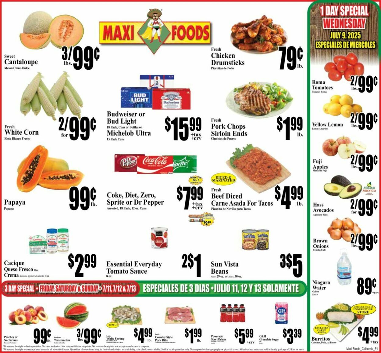 Weekly ad Maxi Foods 07/09/2025 - 07/15/2025