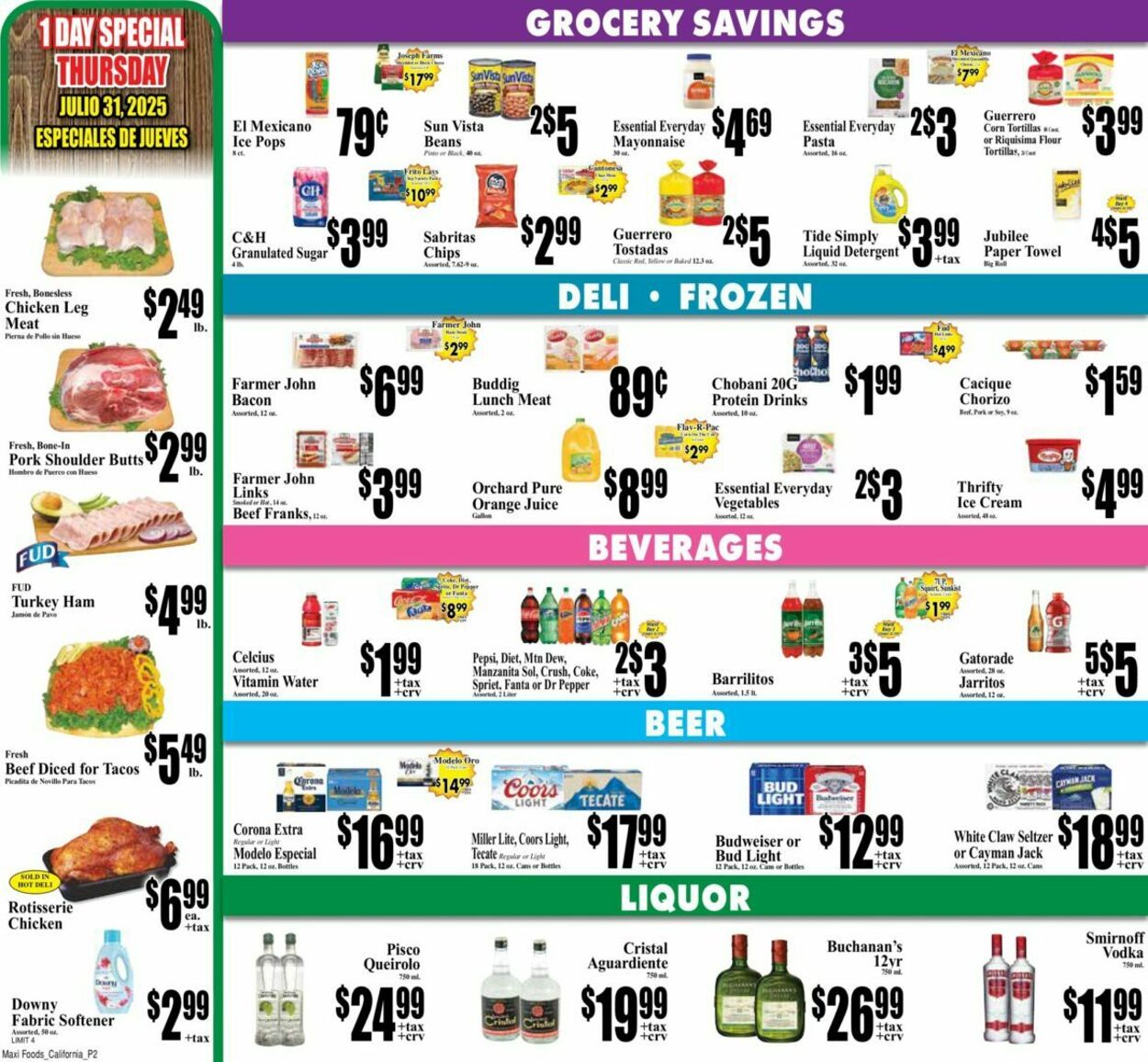 Weekly ad Maxi Foods 07/23/2025 - 07/29/2025