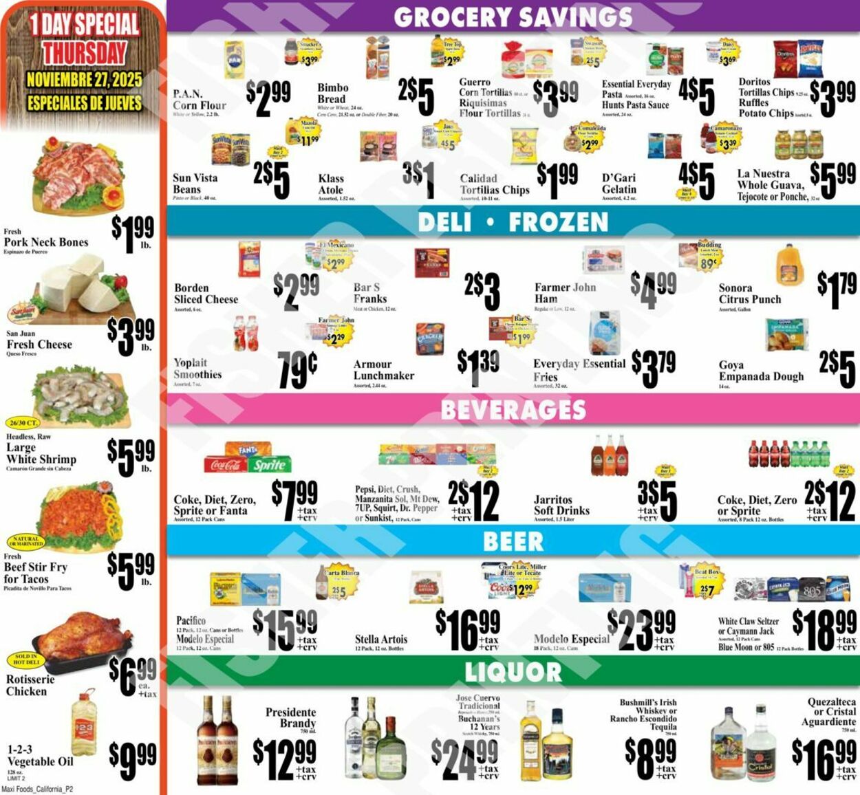 Weekly ad Maxi Foods 11/26/2025 - 12/02/2025