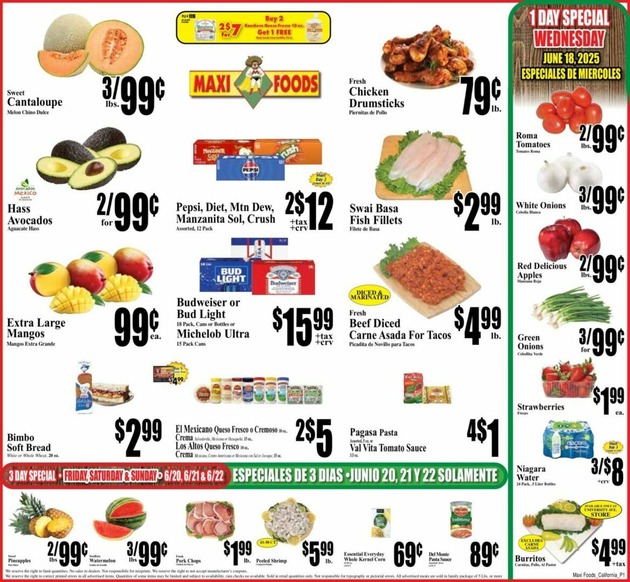 Weekly ad Maxi Foods 06/11/2025 - 06/17/2025