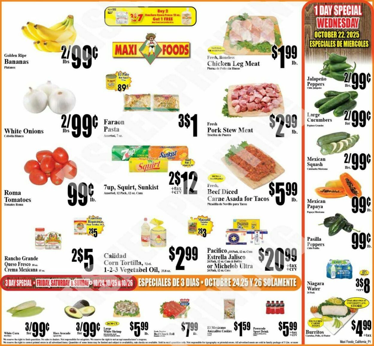Weekly ad Maxi Foods 10/22/2025 - 10/28/2025
