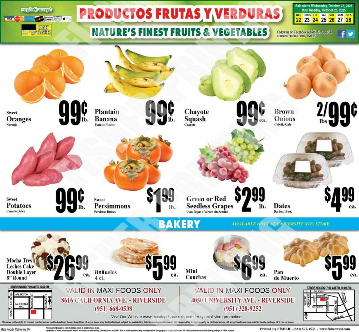 Weekly ad Maxi Foods 10/22/2025 - 10/28/2025