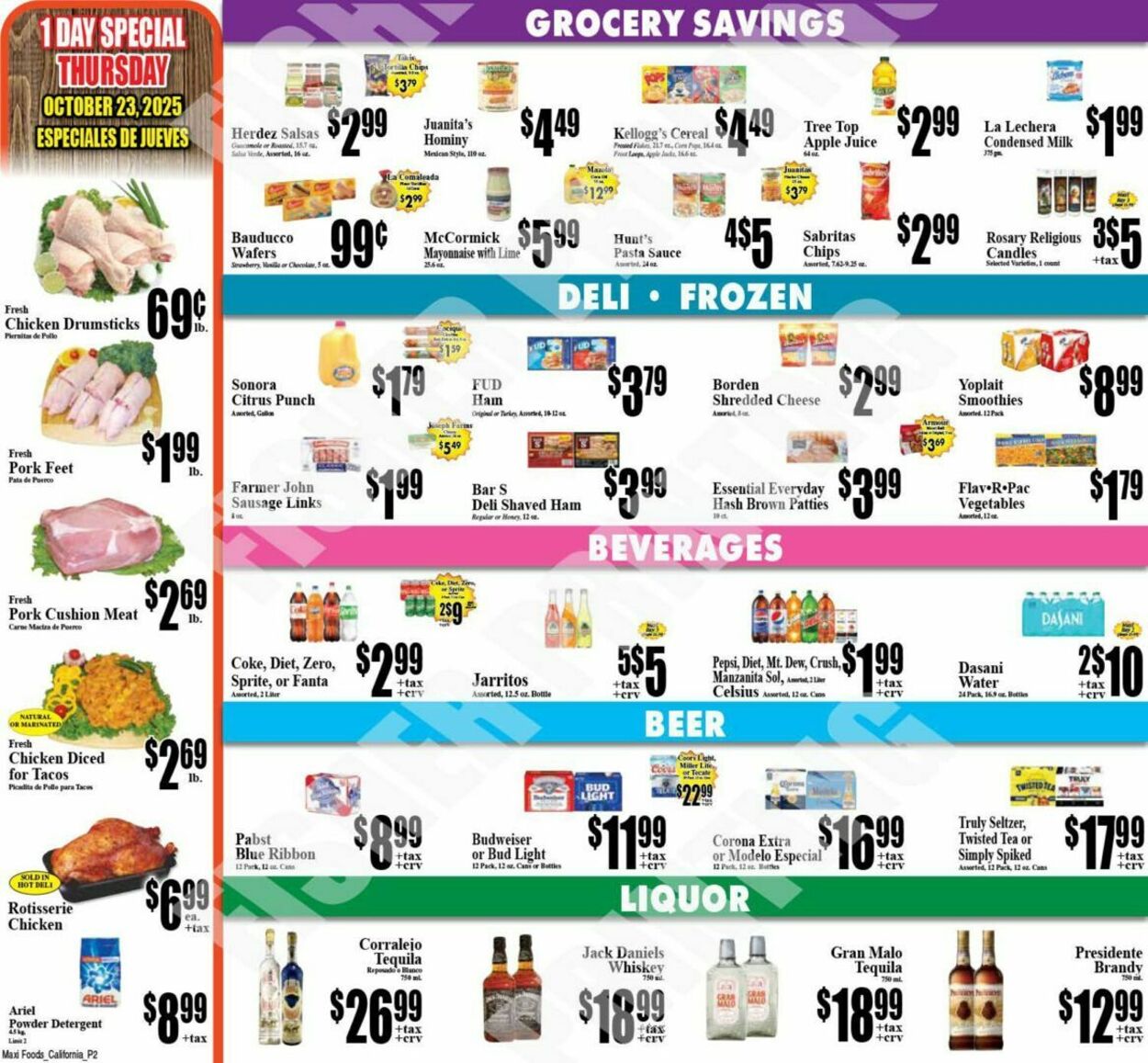 Weekly ad Maxi Foods 10/22/2025 - 10/28/2025